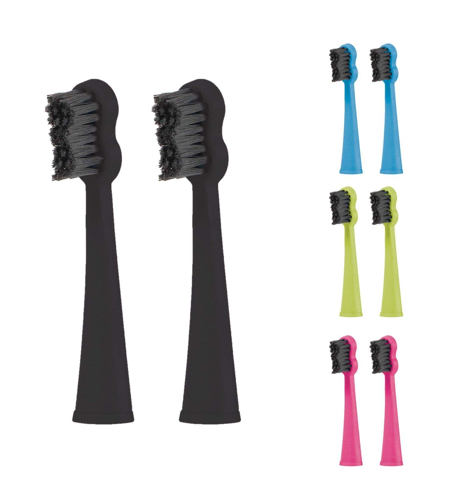Buy Megasmile Sonic II Replacement Brushes - Black | Fast International Shipping - Buy Online on GoSupps.com
