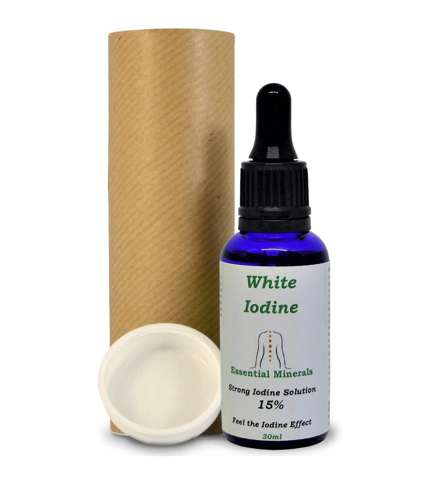 30ml 15% White Iodine Solution Max Strength Decolourised Clear Solution