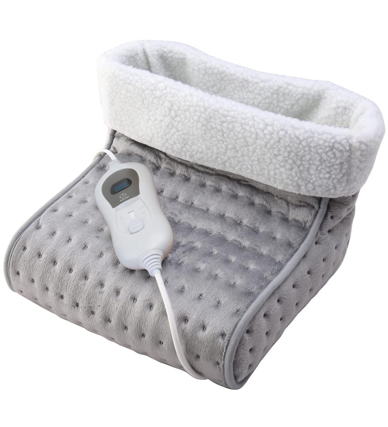 Buy Mobiclinic Electrical Foot Warmer | Wool & Fleece | Low Energy | Auto Shut-Off | 3 Temperature Levels | Easy to Wash | 30x30x24 cm | European Quality - Buy Online on GoSupps.com