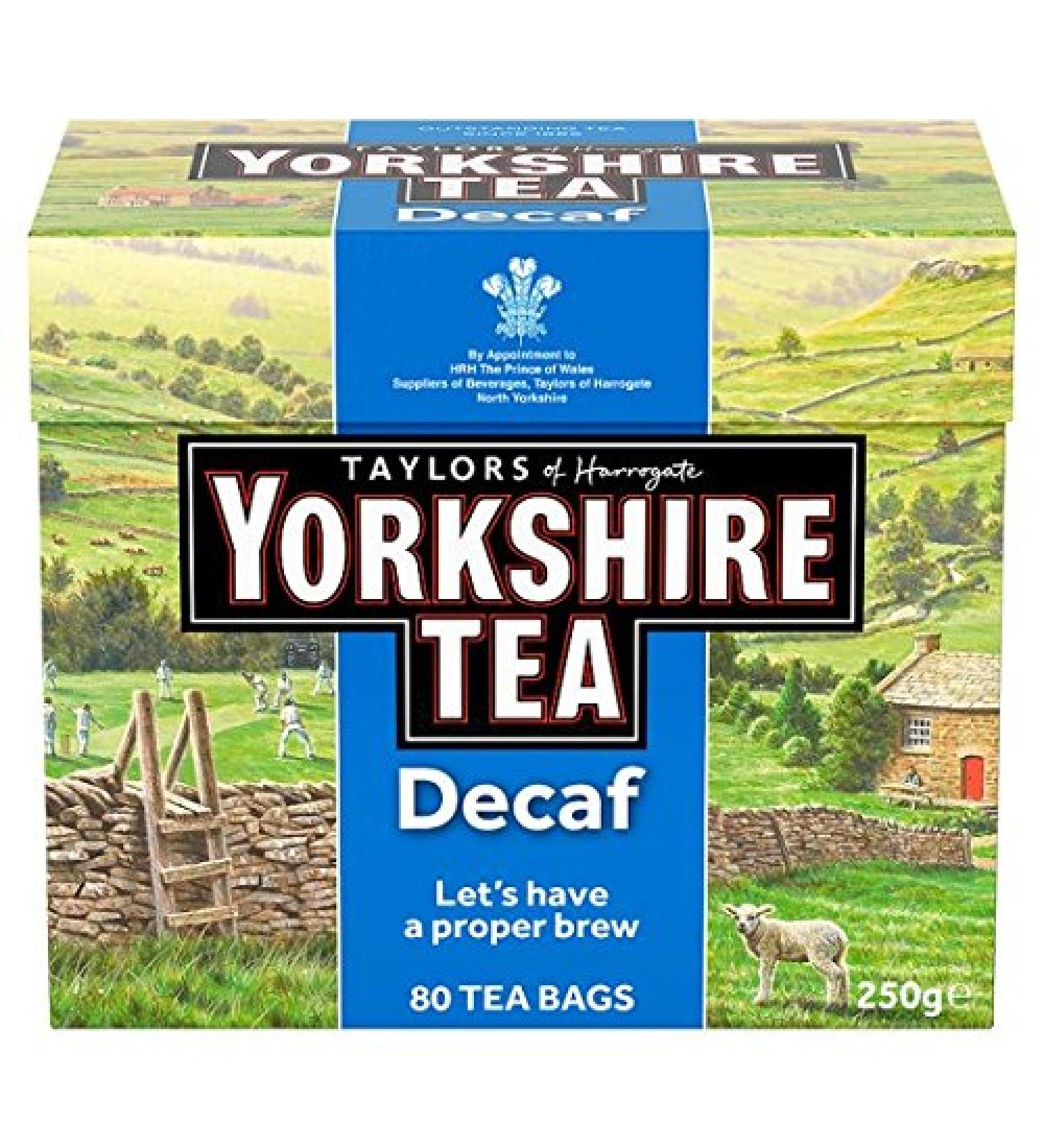 Yorkshire Tea Yorkshire 80 decaffeinated tea bags 250g