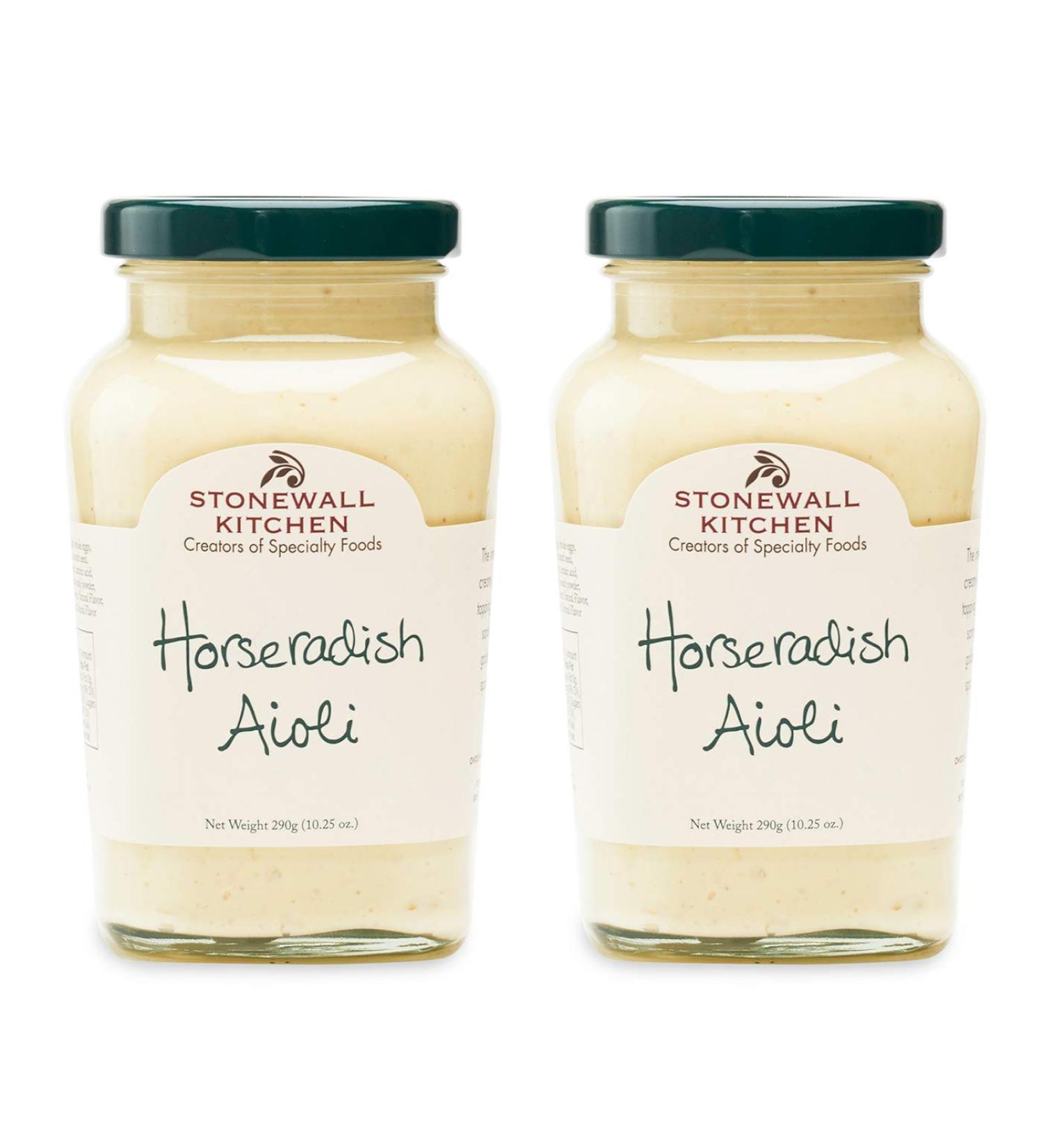 Stonewall Kitchen Horseradish Aioli 10.25 oz - Pack of 2 | Tangy and Creamy Condiment - Buy Online on GoSupps.com