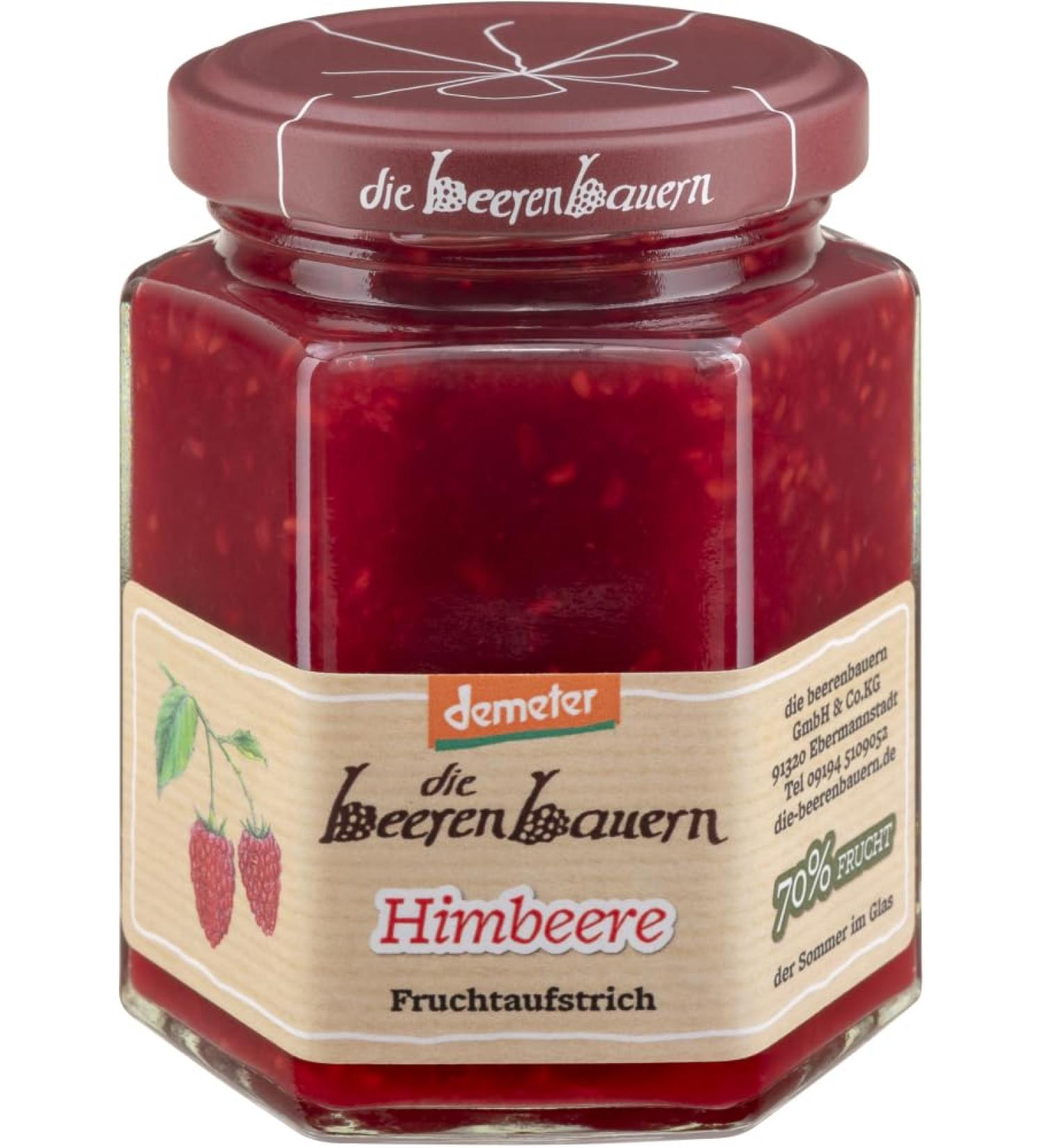 Die Beerenbauern Pack of 2 organic raspberry spreads (2 x 200 g)