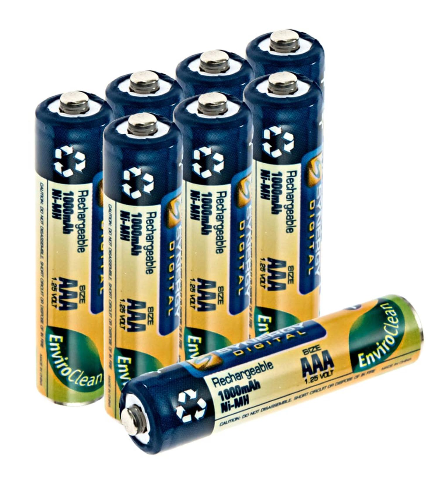 Synergy Digital Remote Control Batteries - Compatible with HUBSAN H108 Quadcopter | 8 x AAA Ni-MH Rechargeable 1000mAh Combo Pack - Buy Online on GoSupps.com