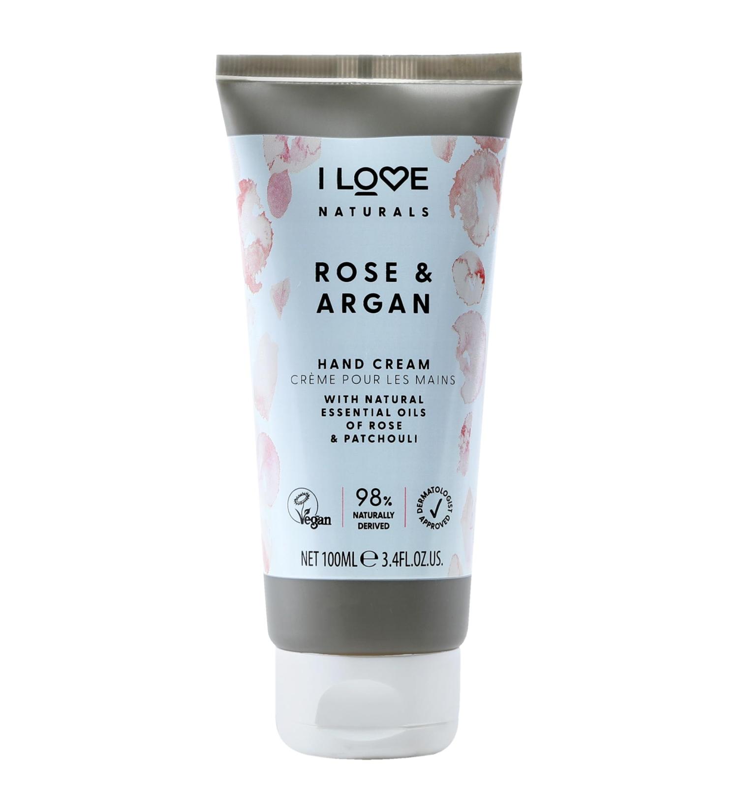 I Love Naturals Rose & Argan Hand Lotion - Moisturizing Shea Butter & Coconut Oil for Dry Skin - 3.38 oz - Best International Shipping - Buy Online on GoSupps.com