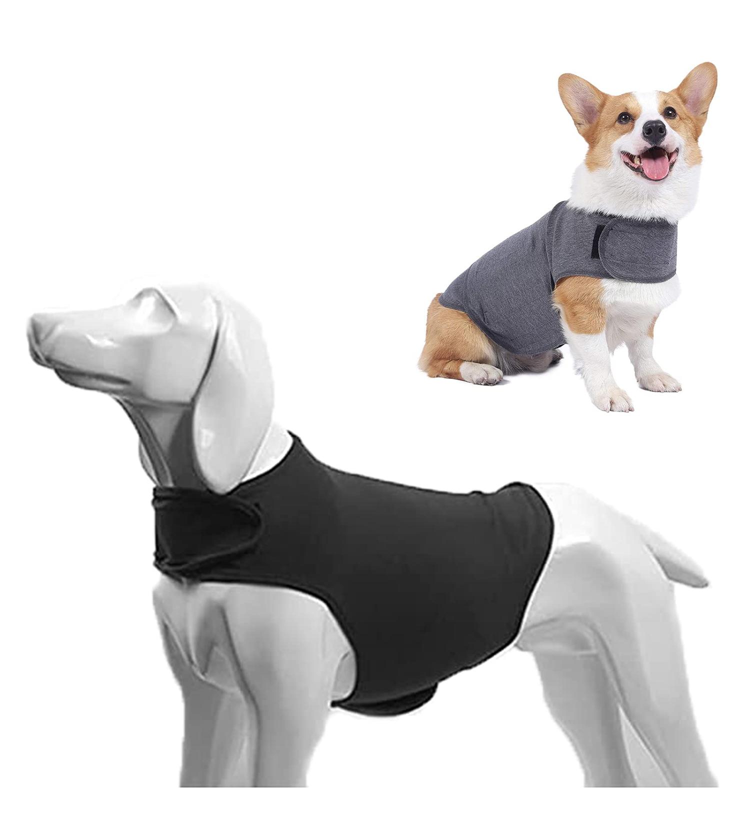 Anti-Stress Dog Vest | Soothing Coat for Anxiety Relief - Soft Gray Size L - Buy Online on GoSupps.com