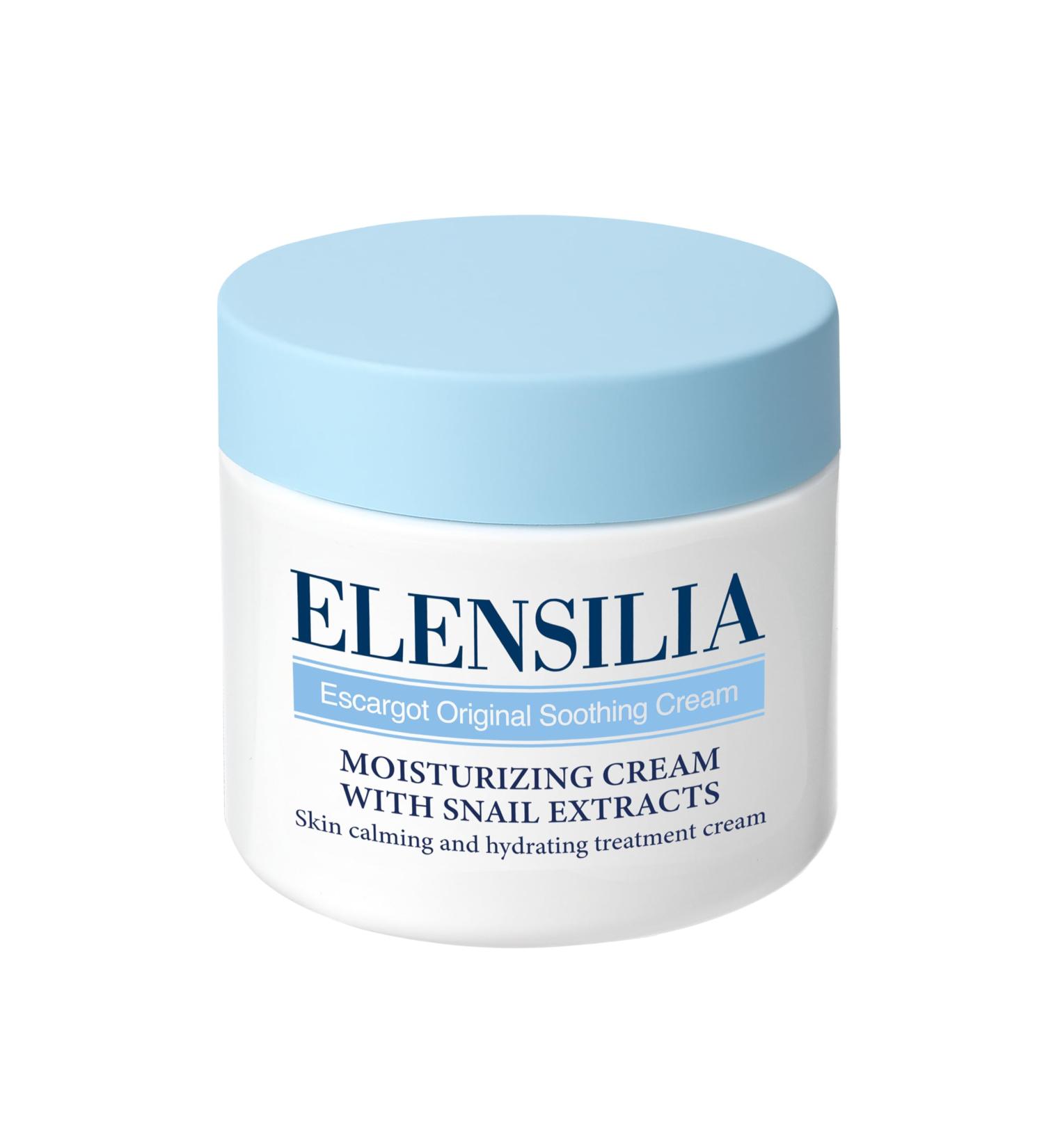 Elensilia Escargot Original Soothing Cream Lightweight Hydrating & Soothing Snail Cream for Sensitive Skin Daily Facial Moisturizer for Calm & Comfortable Complexion 50 g(1.76 oz) - Buy Online on GoSupps.com