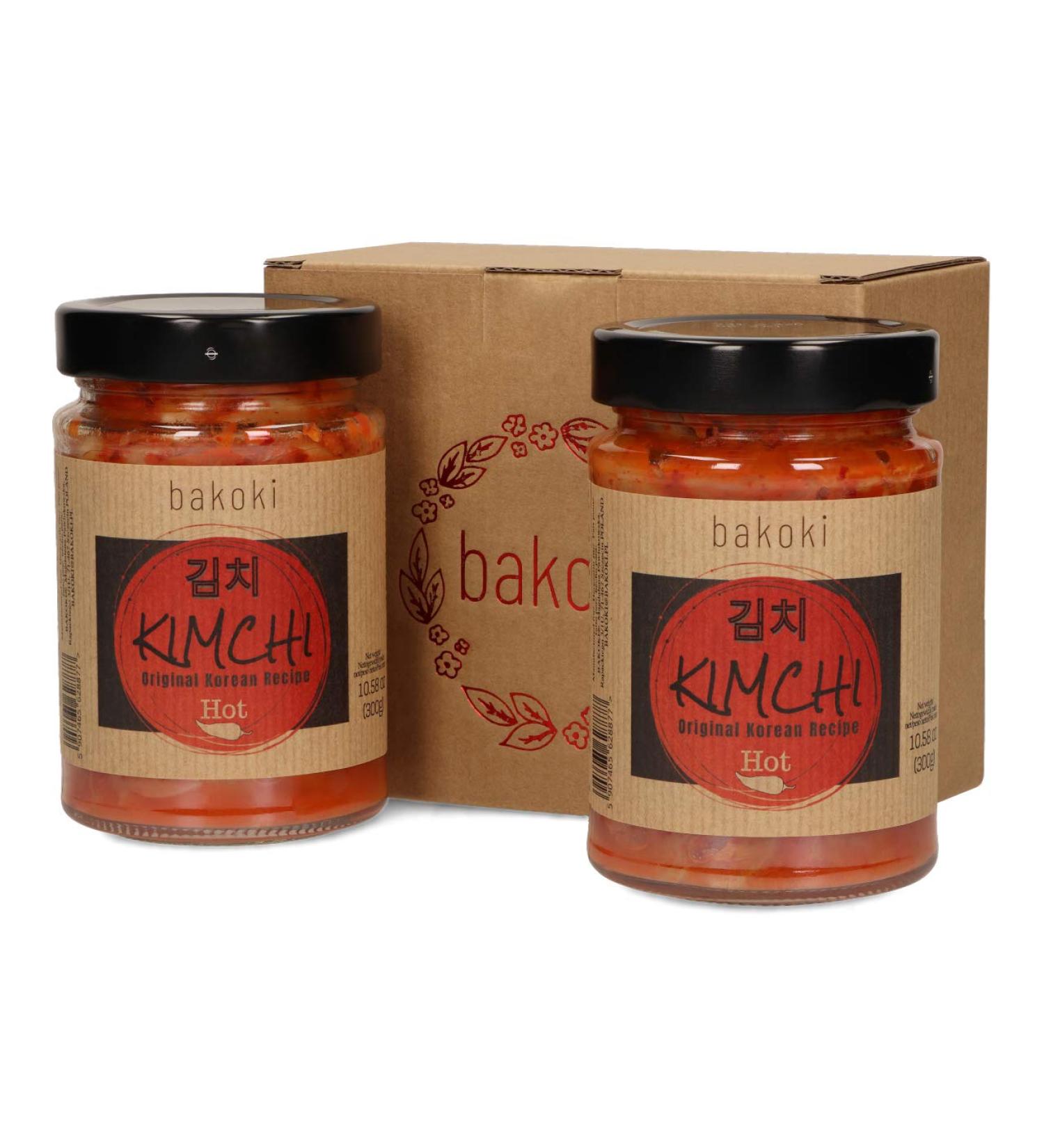 Bakoki Premium KIMCHI - Authentic Korean Recipe (2 x 300g) - Spicy & Flavorful! - Buy Online on GoSupps.com