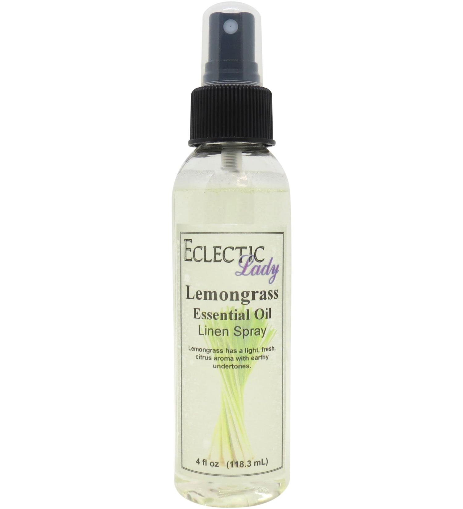 Lemongrass Linen Spray (Double Strength) 2 ounces - Eclectic Lady Sheet and Linen Spray - No Artificial Colors Parabens or Preservatives - Long-Lasting Scent for Bed Fabric & Pillow Made With - Buy Online on GoSupps.com
