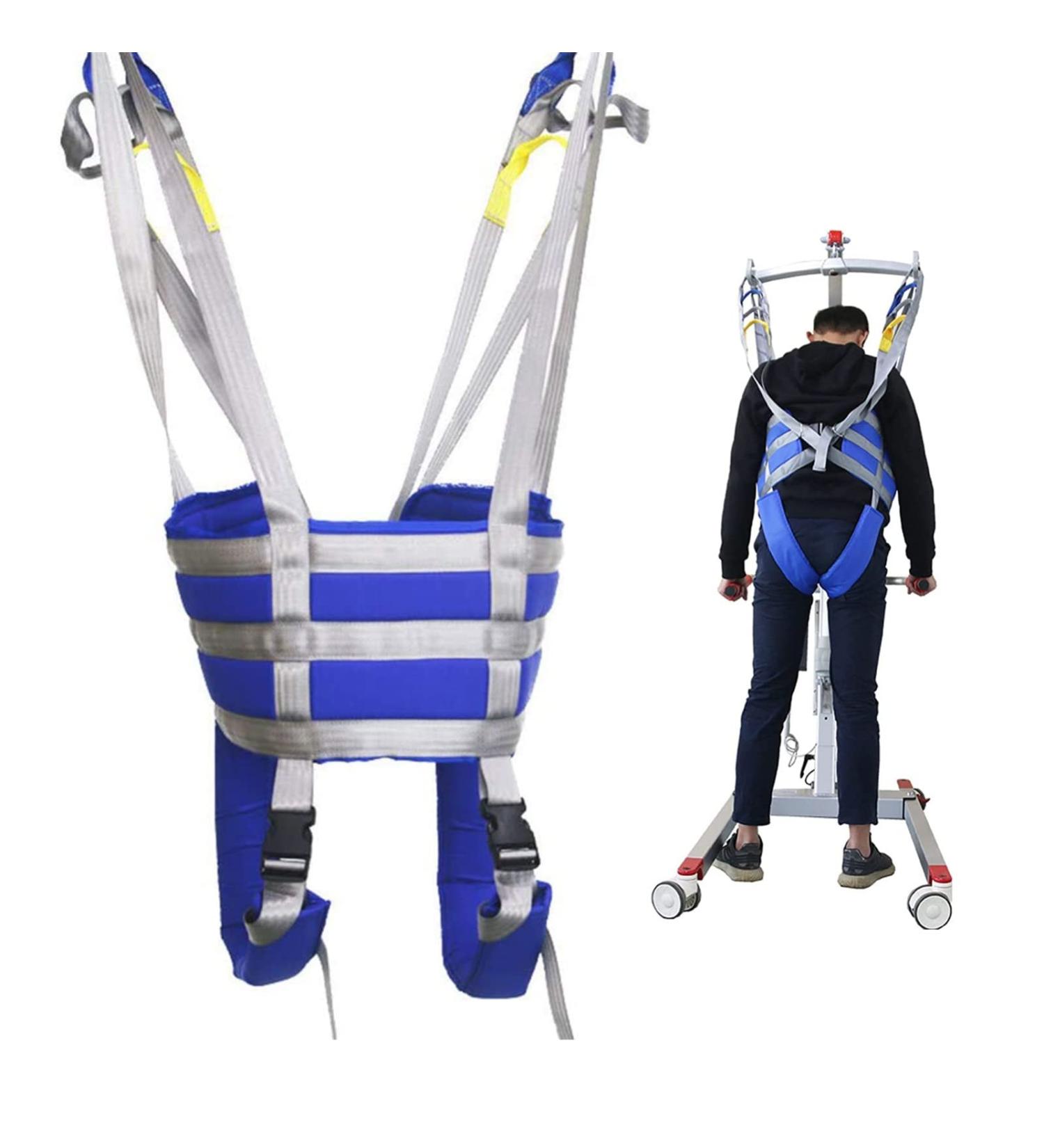 Divided Leg Sling for Elderly Disabled Patient Hoist Sling Stair Transfer Belt Full Body Patient Lift Sling Medical Walking Standing Aids Carrier Patient Lifter Divided Leg Sling Blue M - Buy Online on GoSupps.com