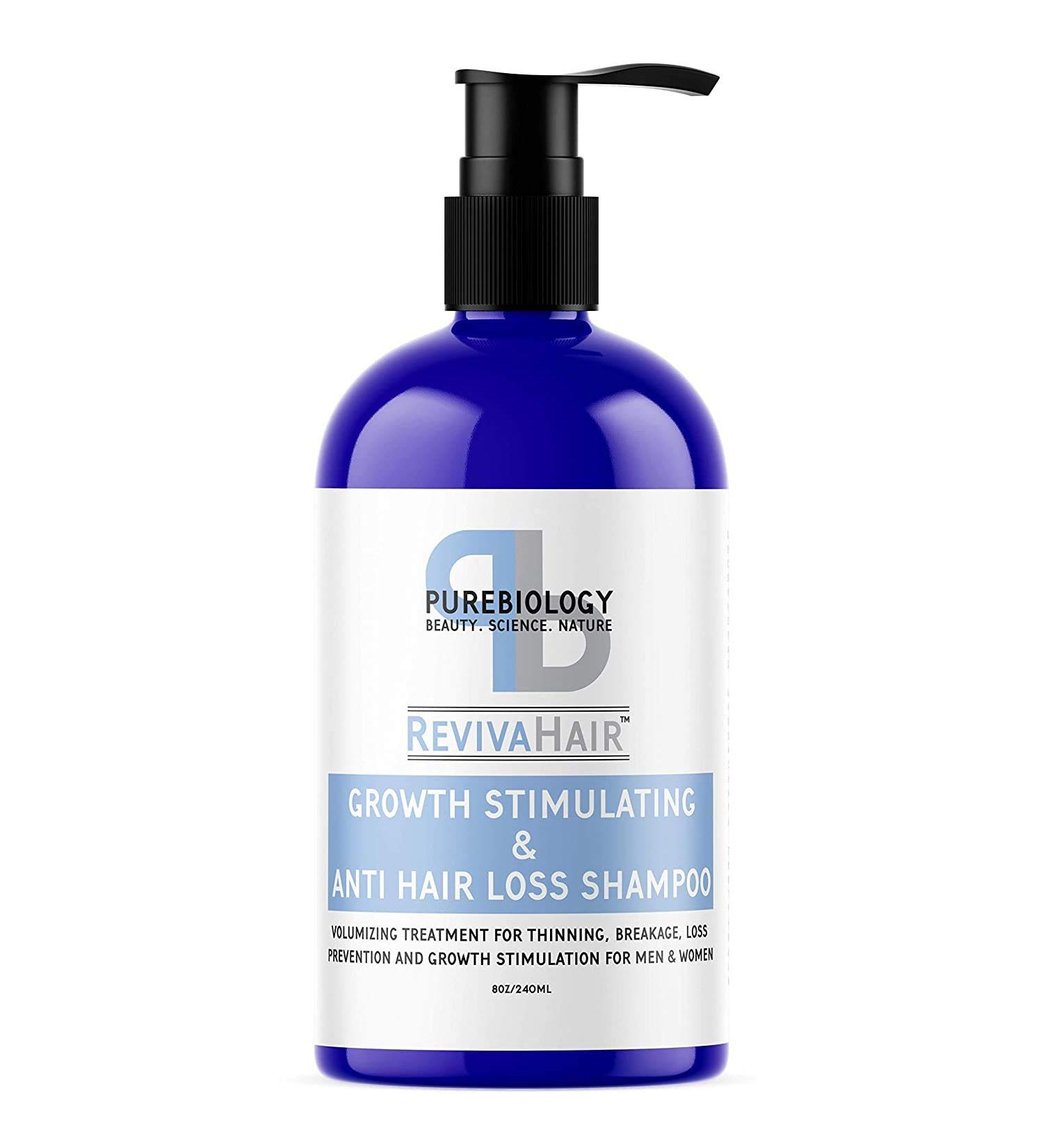 Biotin Shampoo for Thinning Hair | RevivaHair Volumizing Shampoo with Procapil, Keratin & Rosemary Oil | Hair Treatment for Men & Women | Vitamin B & E | 8oz - Buy Online on GoSupps.com