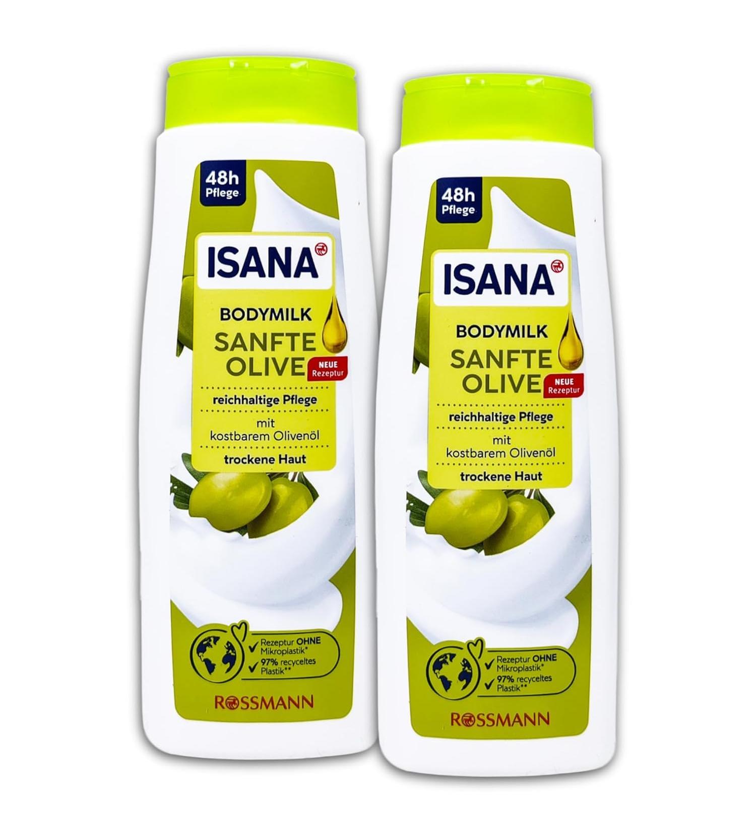 TopDeal ISANA 2-Pack Soft Body Lotions Olive 2 x 400ml