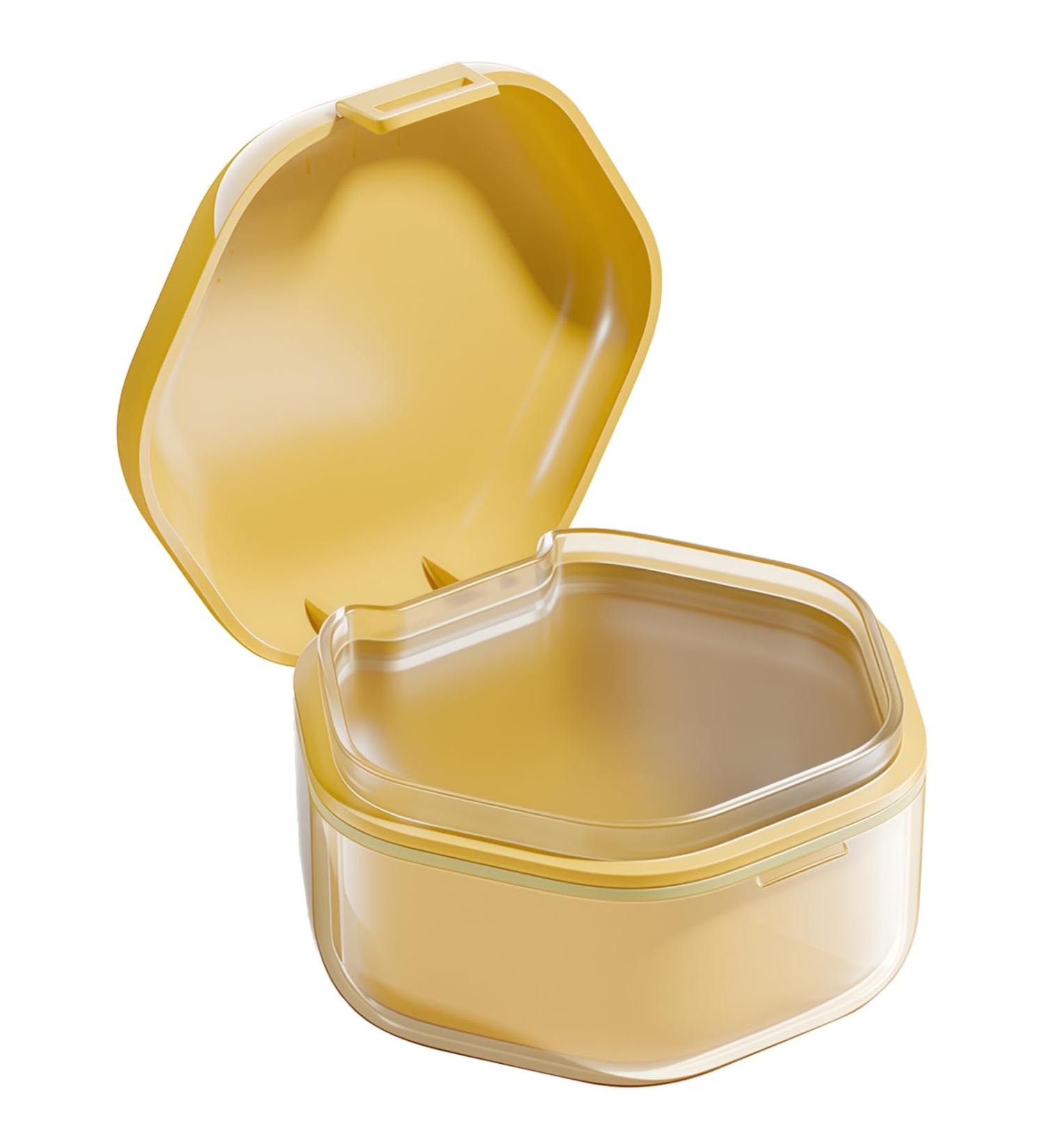 Hexagonal Leak-Proof Case for Retainers Dentures and Braces Portable & Easy-to-Clean Abs Pc Silicone Design - Buy Online on GoSupps.com