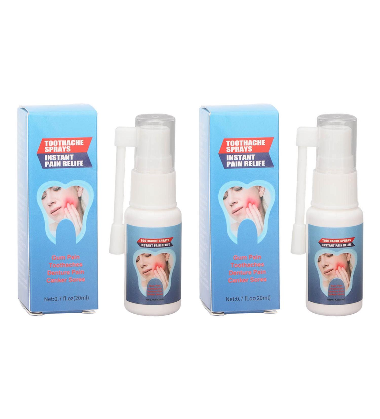 2 x Portable Mouth Care Spray - Herbal Solution for Gum Health & Toothache Relief - 20ml - Buy Online on GoSupps.com
