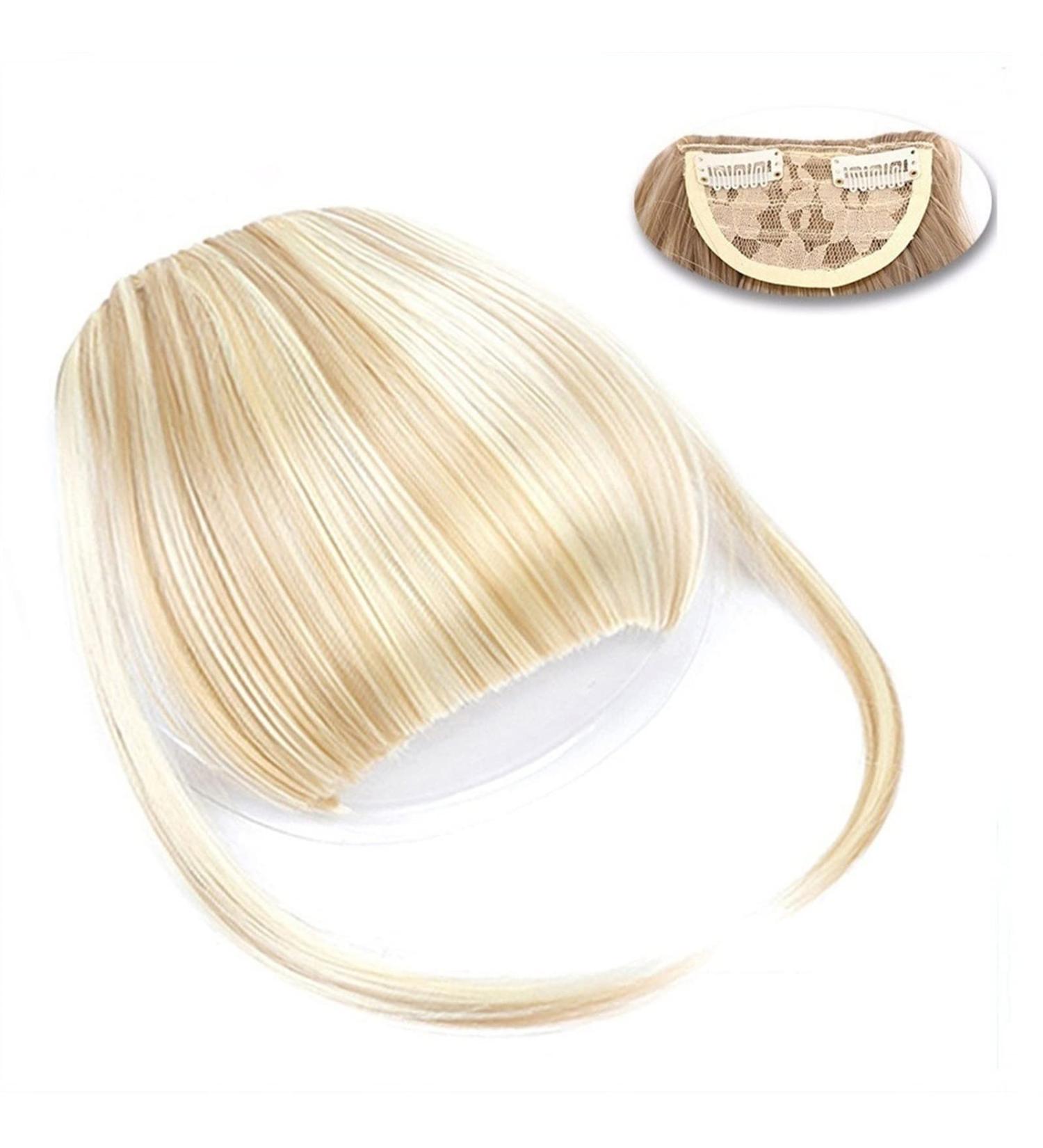 Bangs Hair Clip Clip in Bangs Natural Straight Synthetic Blunt Bangs Hair Extensions 6" Short Straight Hairpiece Front Neat Bang Clip-In Full Bangs for Women Bangs Clip in Hair (Color : SW65-105) - Buy Online on GoSupps.com