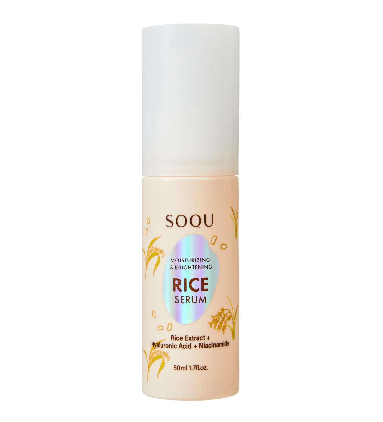 Moisturizing Facial Rice Serum - Hydrating and Brightening Formula with Niacinamide and Hyaluronic Acid for Radiant Skin - 50ml 1.69oz - Made in Korea (50ml / 1.69fl oz Rice Serum) Rice Serum 1.69 Fl Oz (Pack of 1) - Buy Online on GoSupps.com