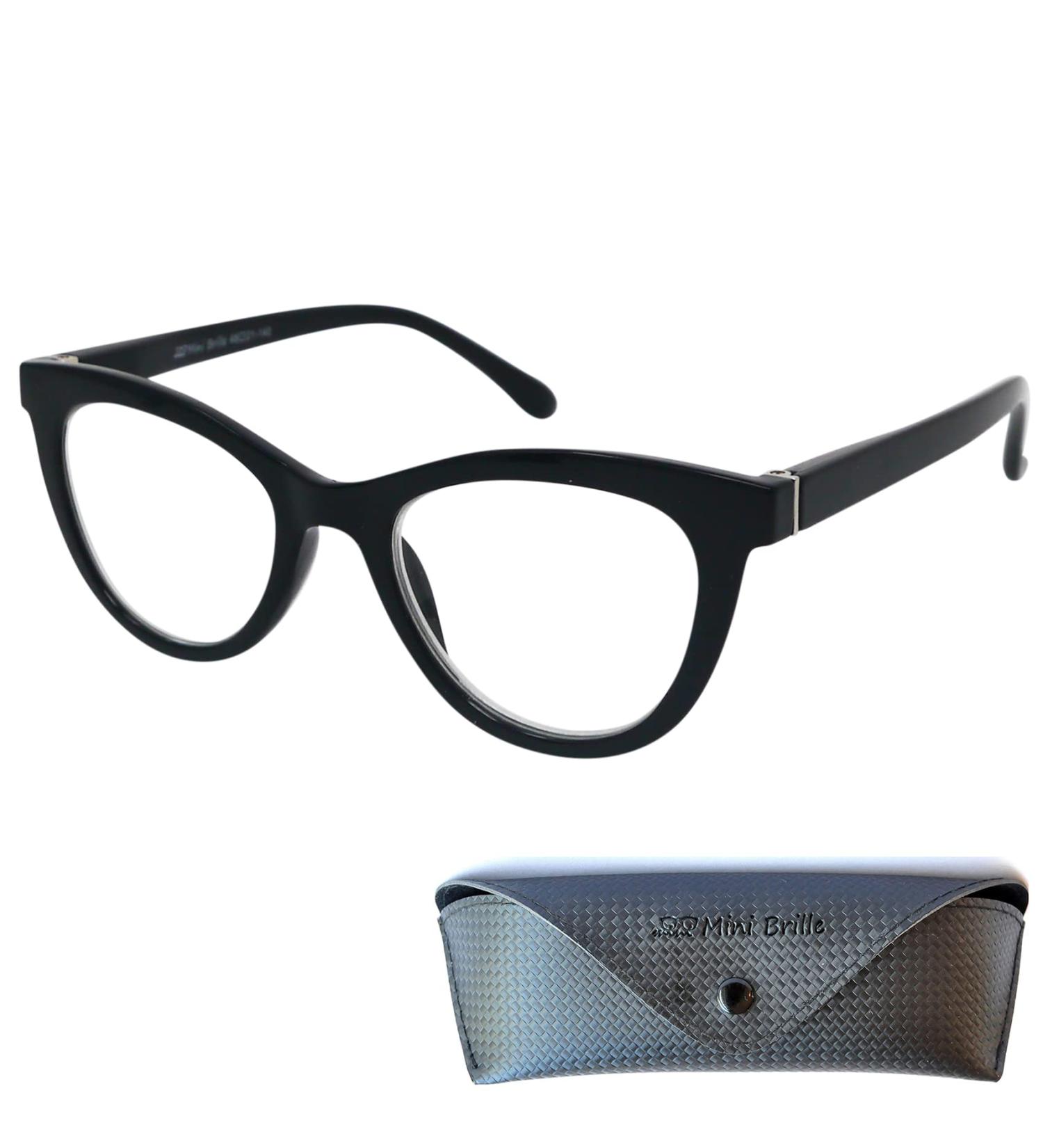 Stylish Mini Cateye Reading Glasses for Women - Thick Frame 1.0 Diopters Includes Free Case - Buy Online on GoSupps.com