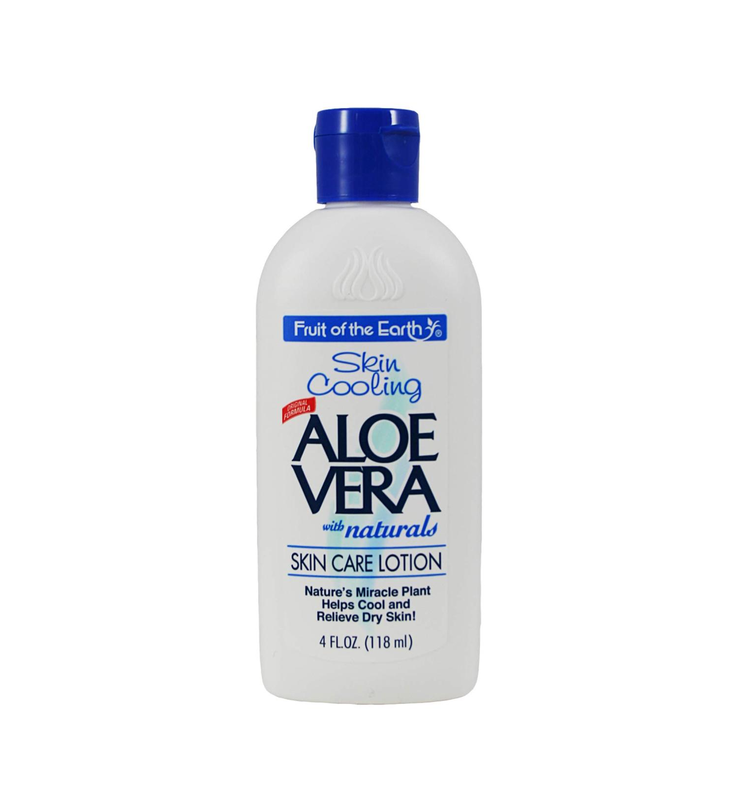 Fruit of The Earth Aloe Vera Lotion 4 oz. Travel Size (Pack of 9)