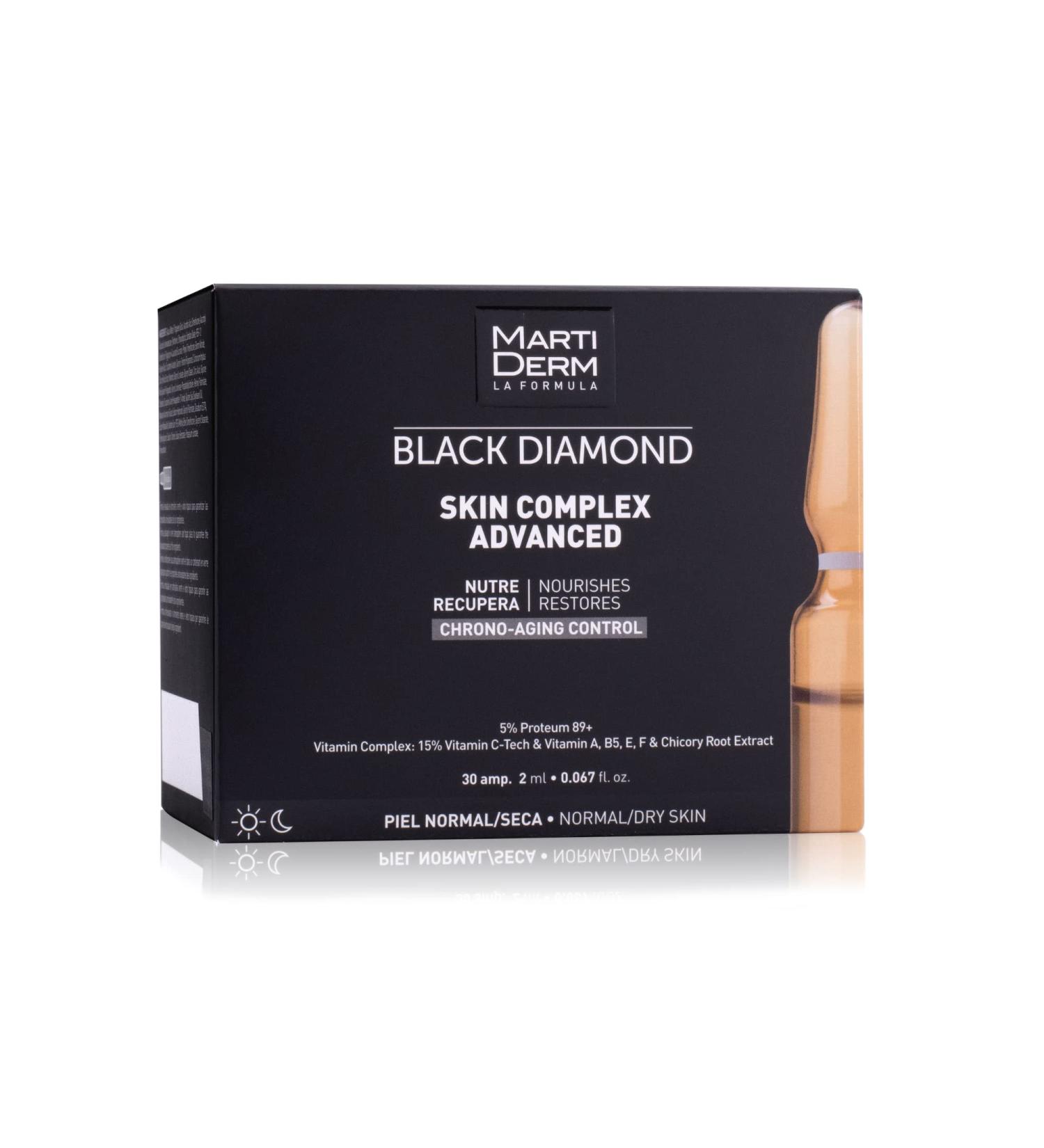 MartiDerm Skin Complex Advanced Ampoule with Proteum 89+ & Vitamin Complex - Chrono-aging Control for Women and Men - 30 Ampoules - Buy Online on GoSupps.com