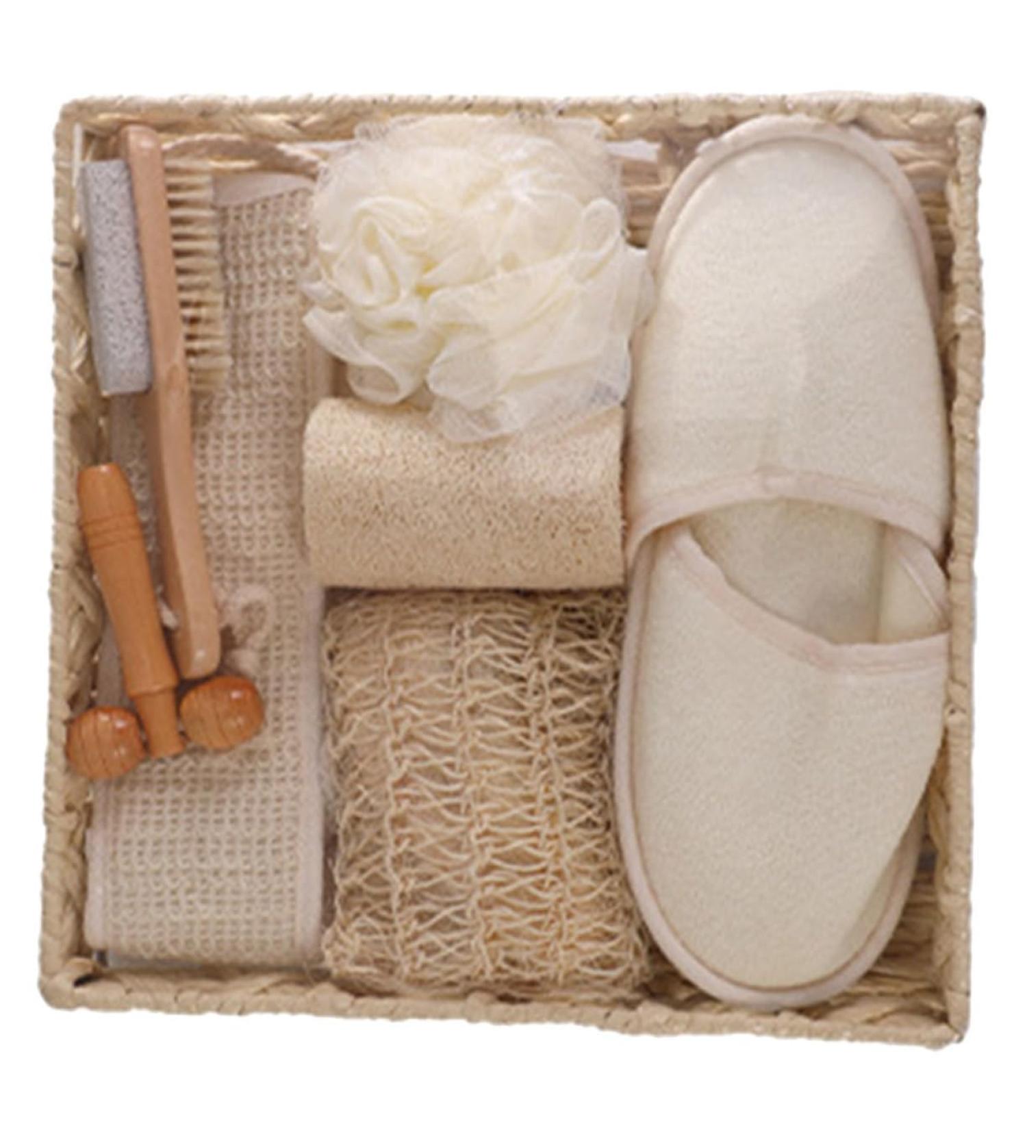 Buy Healeved Spa Kit: Bath Massage Set & Body Brush for Women - Perfect Shower Supplies & Accessories for Home & Travel - Buy Online on GoSupps.com