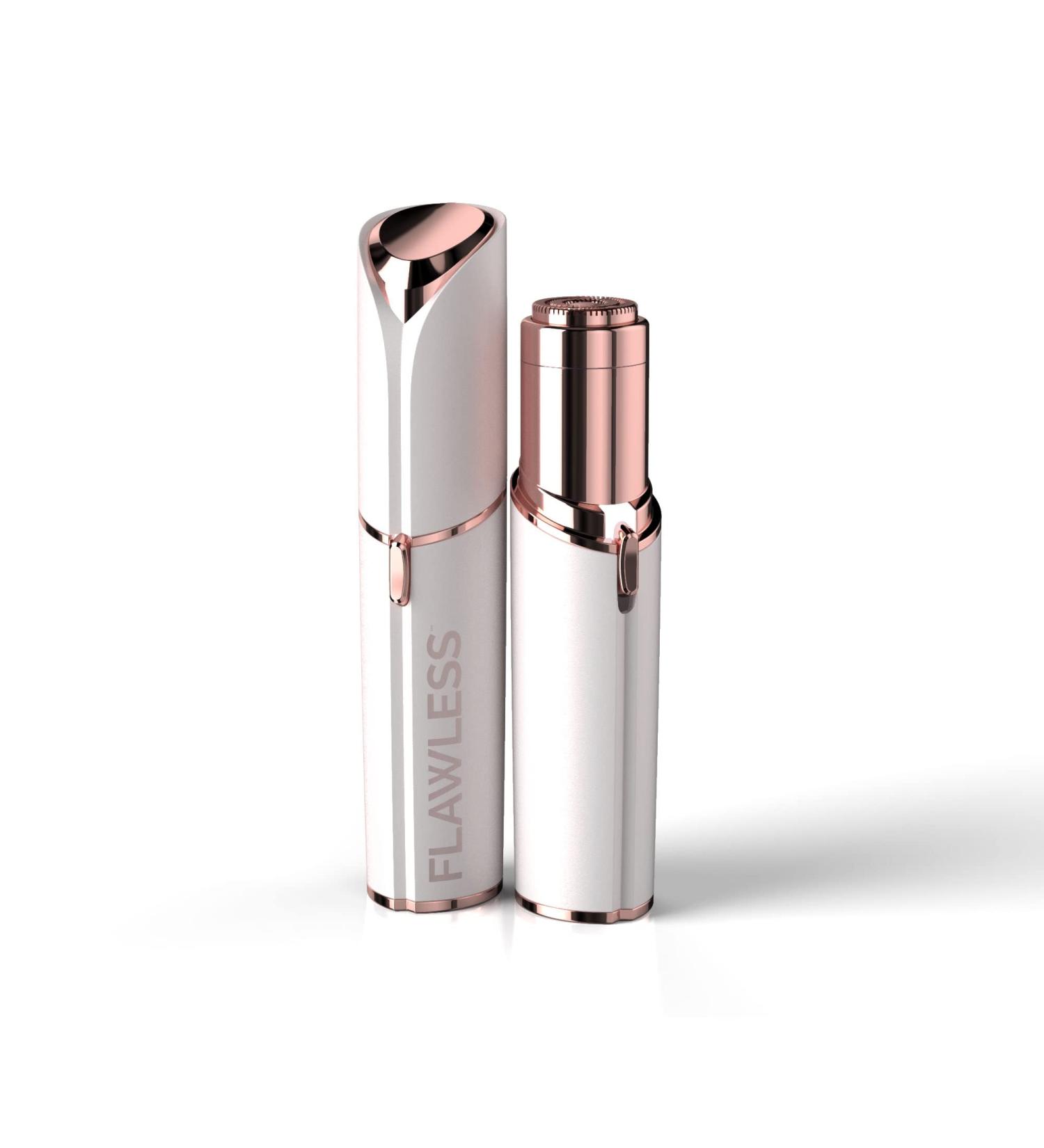 Finishing Touch Flawless Facial Hair Remover for Women - White/Rose Gold Electric Razor with LED Light - Buy Online on GoSupps.com