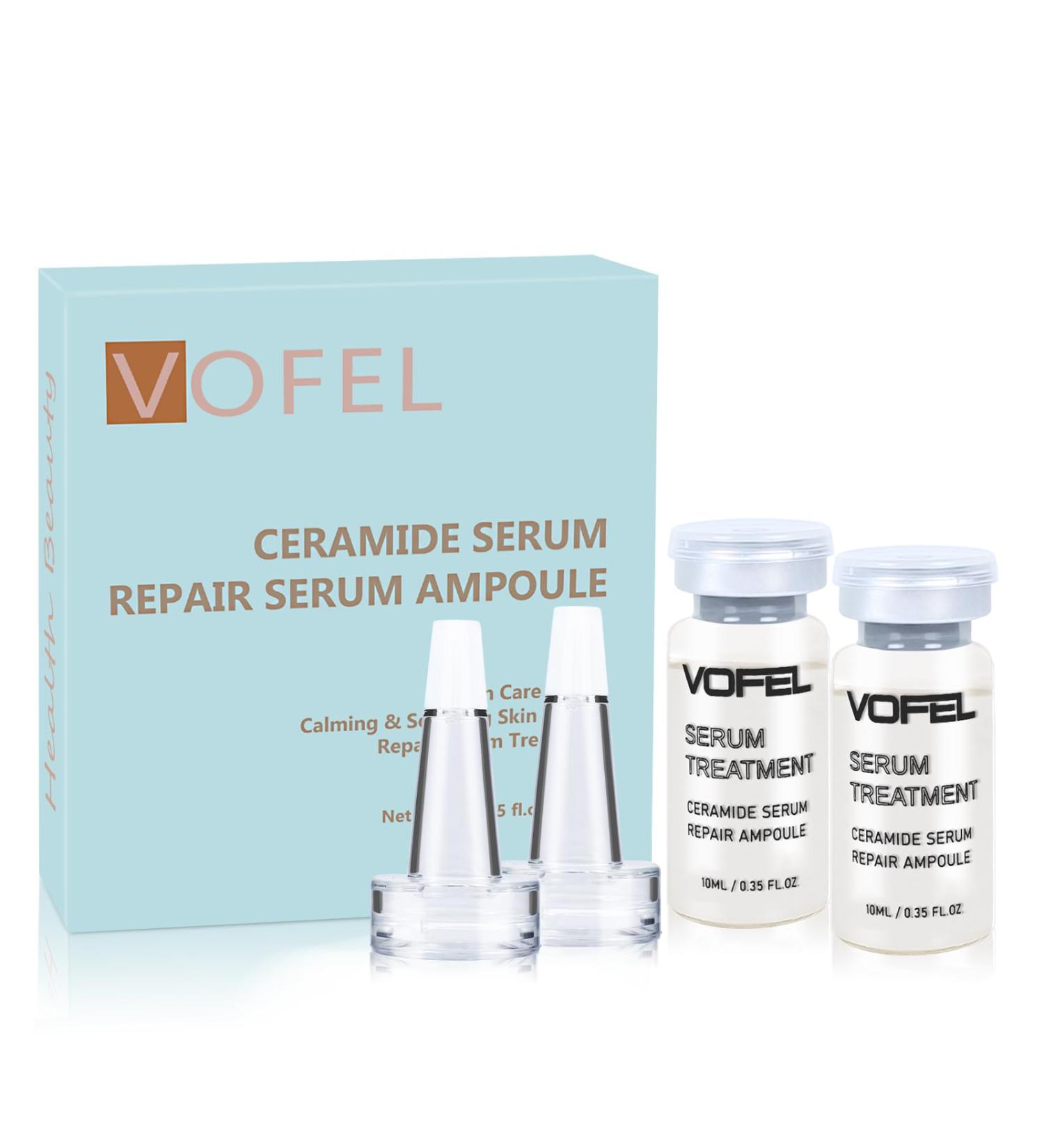 VOFEL Ceramide Serum for Skin Barrier Repair, 5% Ceramide Face Serum Ampoule Solution 2 Vials - Buy Online on GoSupps.com