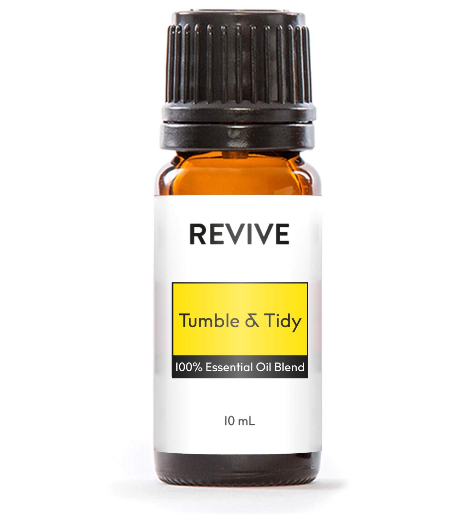 Tumble & Tidy Essential Oil Blend - 100% Pure Therapeutic Grade for Diffuser Aromatherapy & Skin Care | REVIVE | 0.34 Fl Oz - Buy Online on GoSupps.com