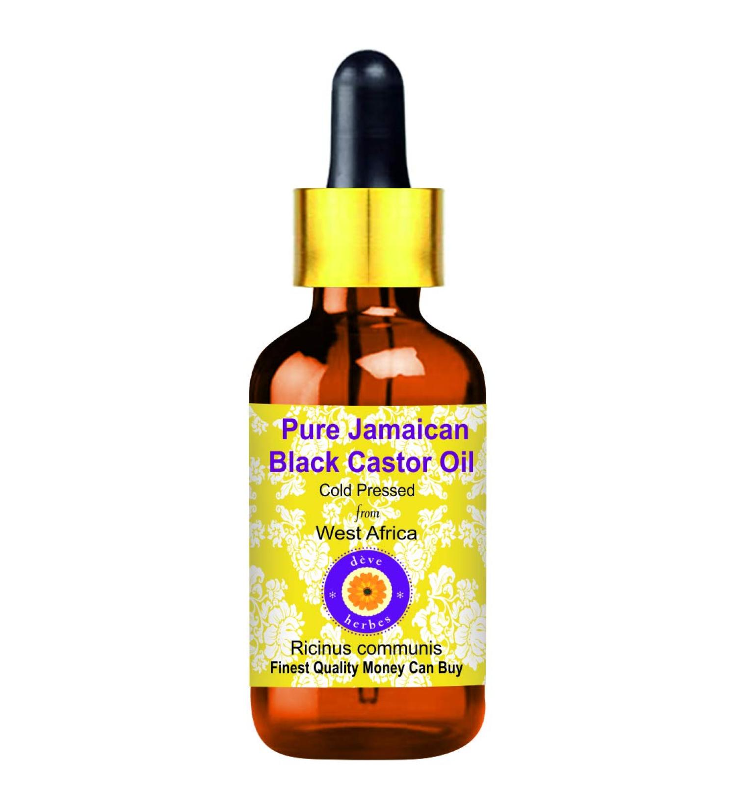Deve Herbes Pure Jamaican Black Castor Oil with Glass Dropper - 5ml (0.16 oz) | Natural Hair & Skin Care | International Shipping - Buy Online on GoSupps.com