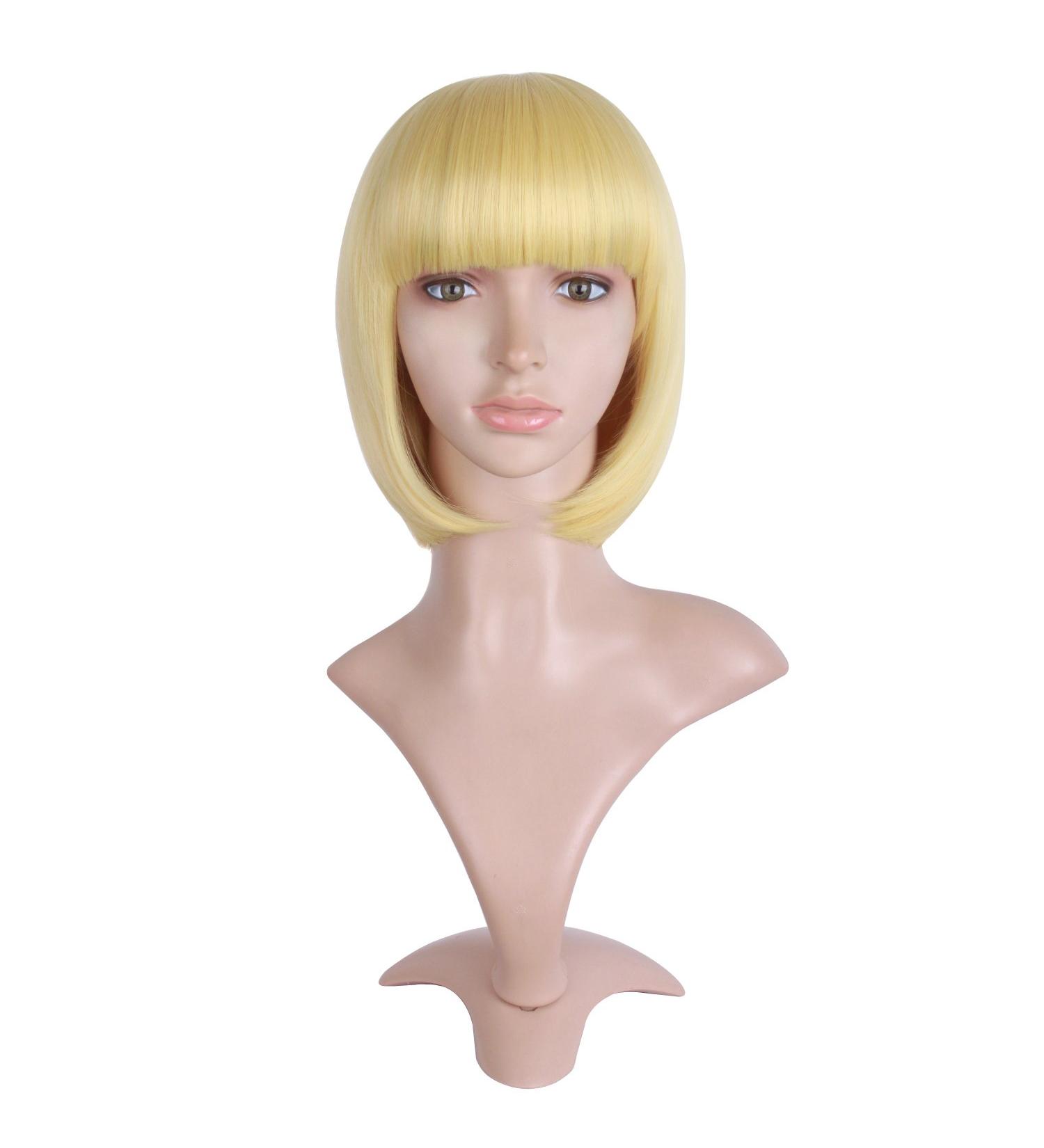 Buy MapofBeauty 12/30cm Natural Gold Short Straight BOB Wig for Women - International Shipping Available - Buy Online on GoSupps.com