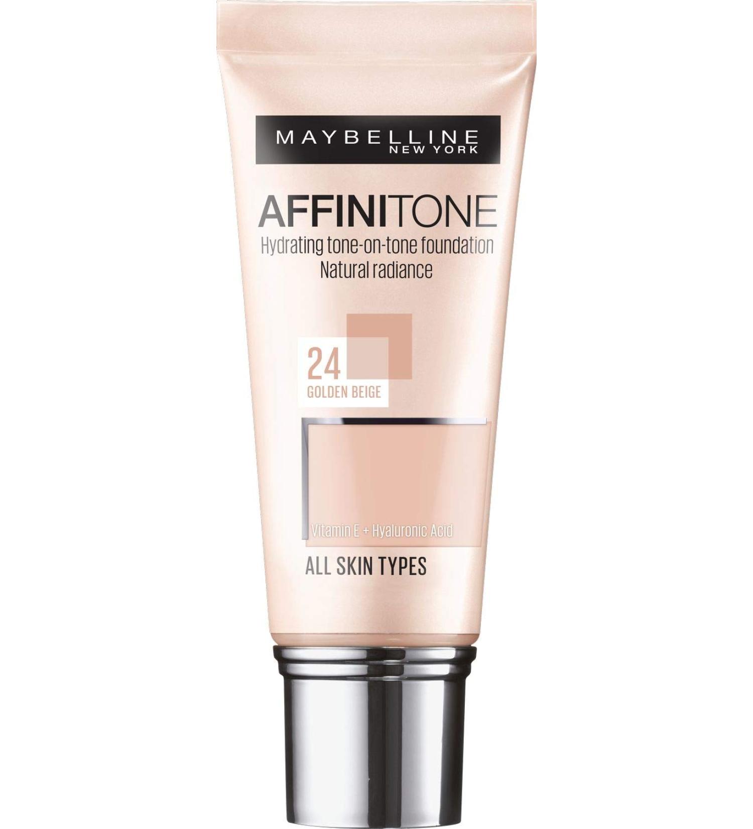 Maybelline Affinitone Unifying Foundation Cream 30ml - 24 Golden Beige - Buy Online on GoSupps.com