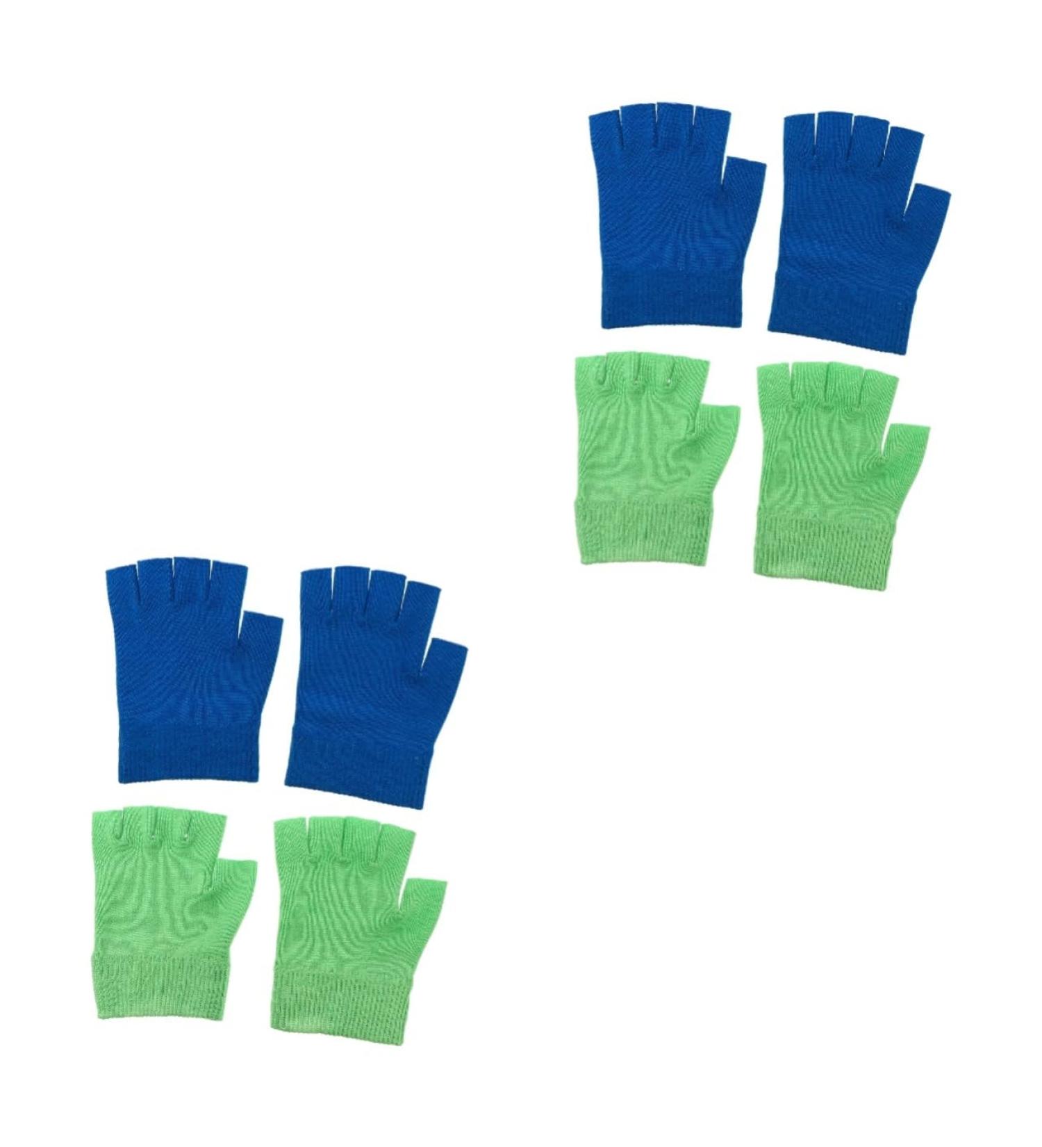 minkissy 4 Pairs Gel Gloves Cracked Skin Gloves Dry Hands Gloves Overnight Gloves for Hands Winter Gloves Overnight moisturizing Gloves Fingerless Mittens Miss Care Leather Gloves Dipping - Buy Online on GoSupps.com