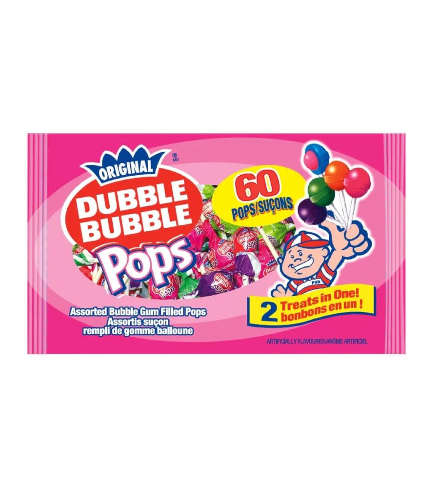 Generic Assorted Bubble Gum Filled Pops 60 pops