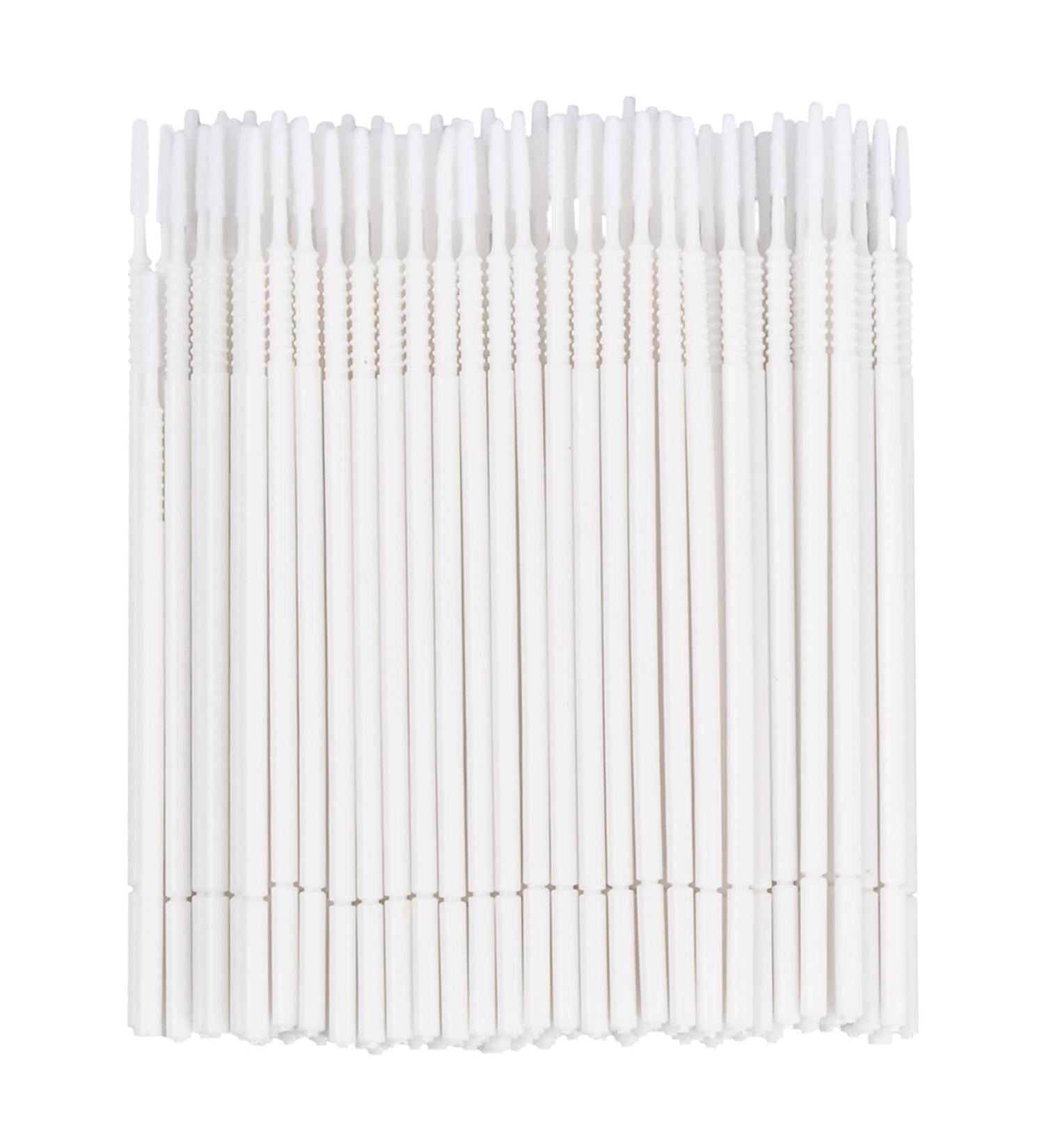 Kioiner 100 Pcs Micro Applicator Brushes Long Flocking Tips Micro Brush Disposable Micro Swabs Wands for Eyelash Extensions Mascara Makeup Oral Clean Personal Care Nail Polish - Buy Online on GoSupps.com