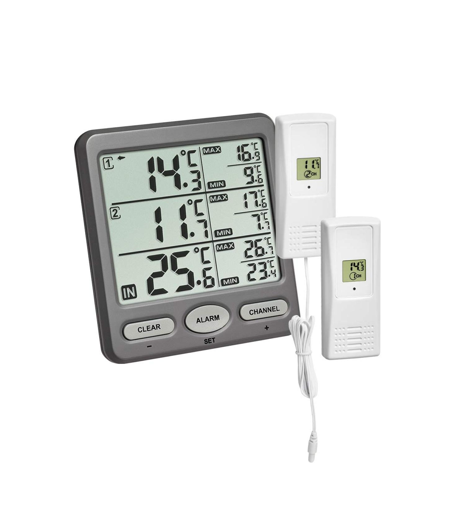 Buy TFA Dostmann Trio Radio Thermometer - Waterproof Sensor for Aquarium & Pool | Accurate Temperature Monitoring - Buy Online on GoSupps.com