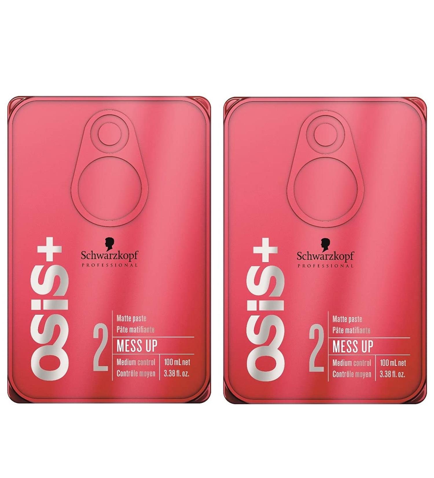 Set of 2: Schwarzkopf Osis Mess Up Structure Paste 100 ml