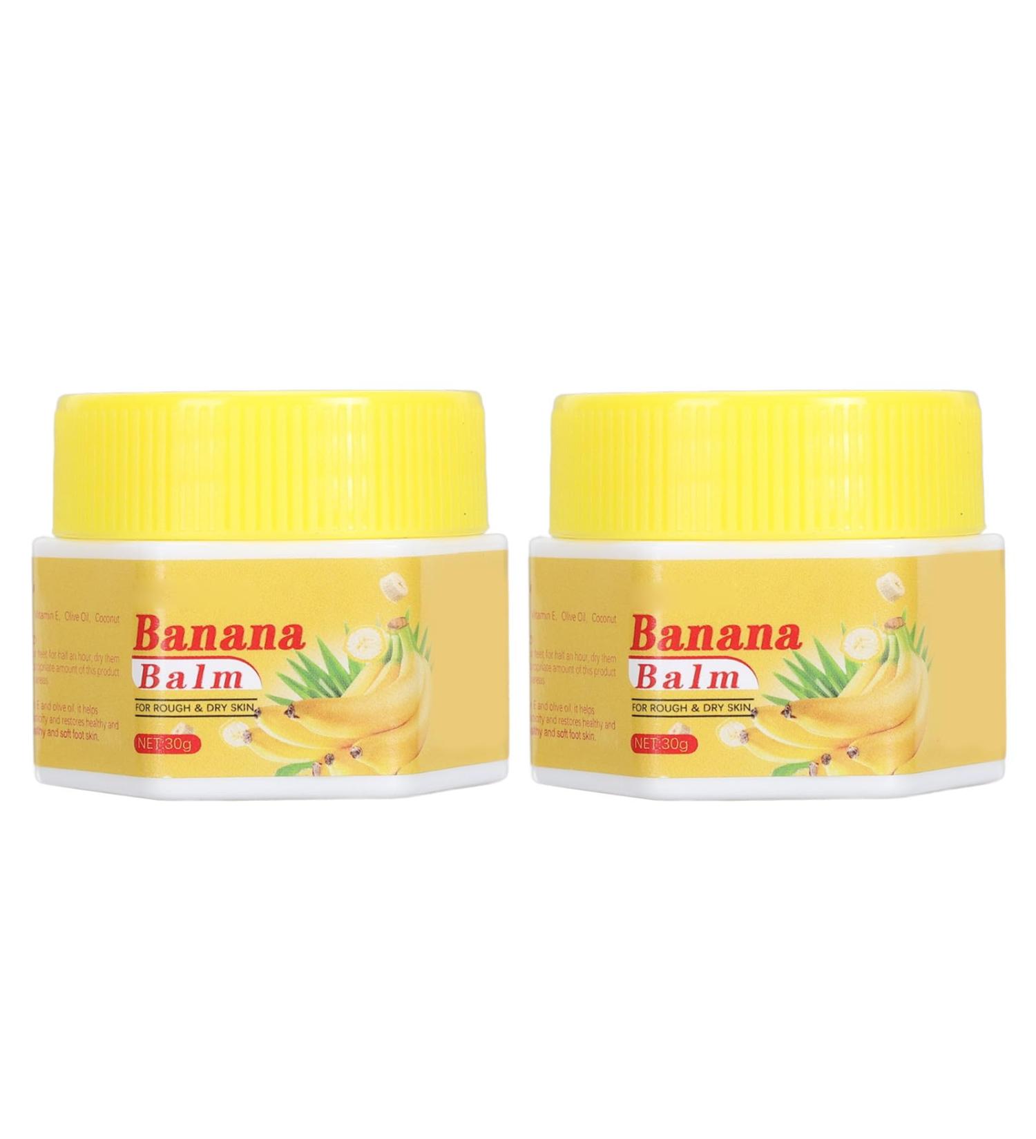 2pcs Cracked Heel Banana Cream - Softens, Moisturizes & Removes Dead Skin for Dry Heels - Buy Online on GoSupps.com