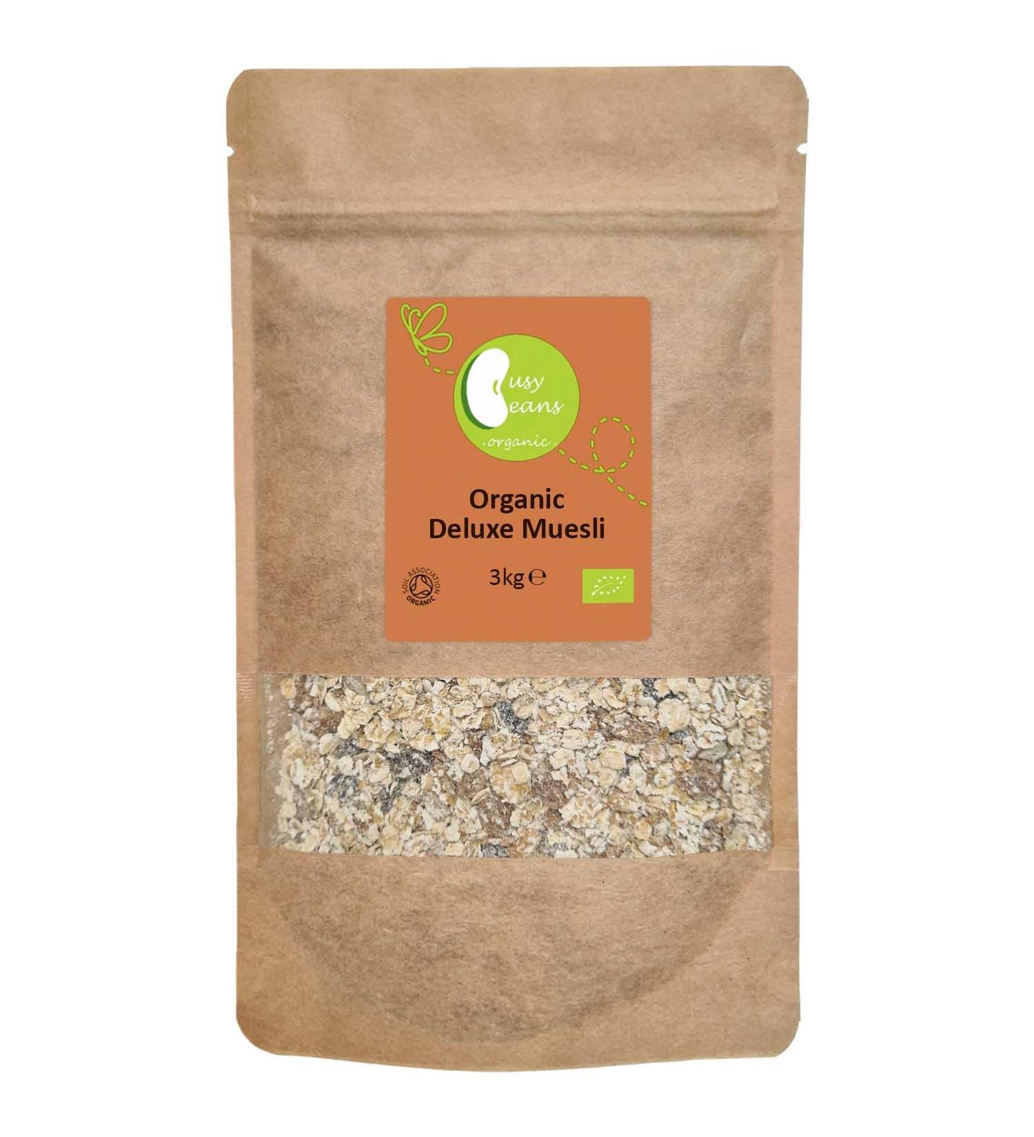 Organic Deluxe Muesli | Certified Organic | by Busy Beans Organic (3kg) - Buy Online on GoSupps.com