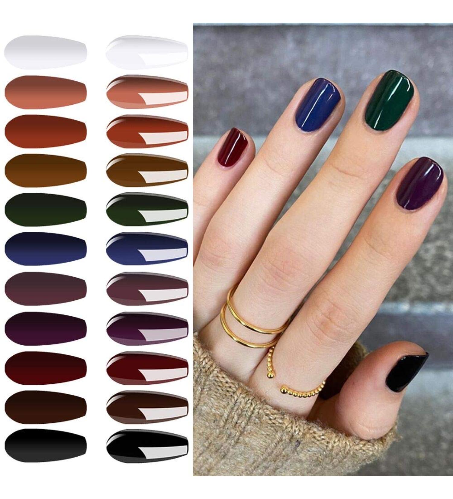 Vishine Fall-Winter Gel Nail Polish Kit 11 Colors Classic Series with Matt Top Coat 8ml Each Manicure Gift Set - Buy Online on GoSupps.com