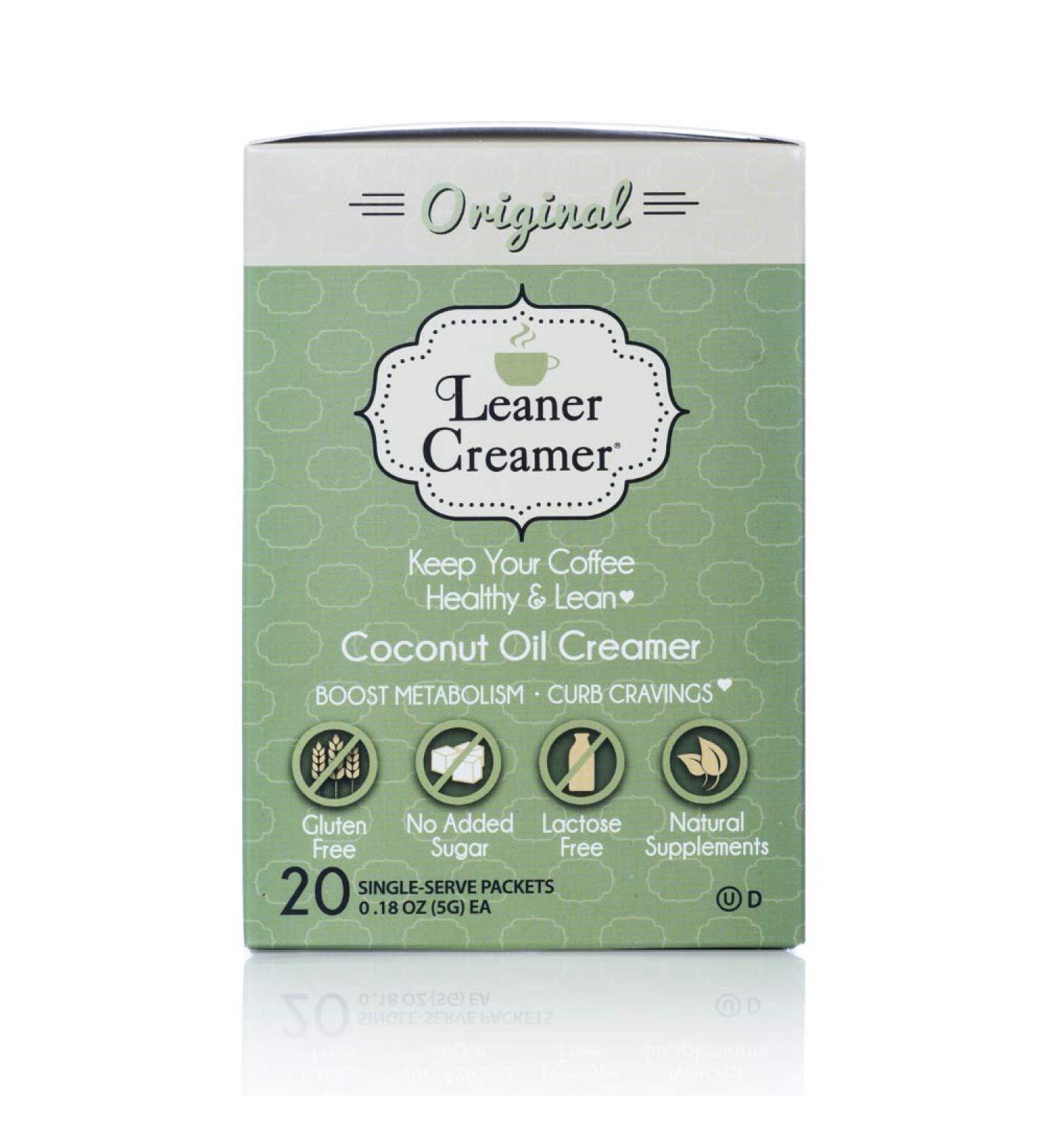 Leaner Creamer Sugar Free Coffee Creamer - Original Flavor (20 Servings) - Buy Online on GoSupps.com