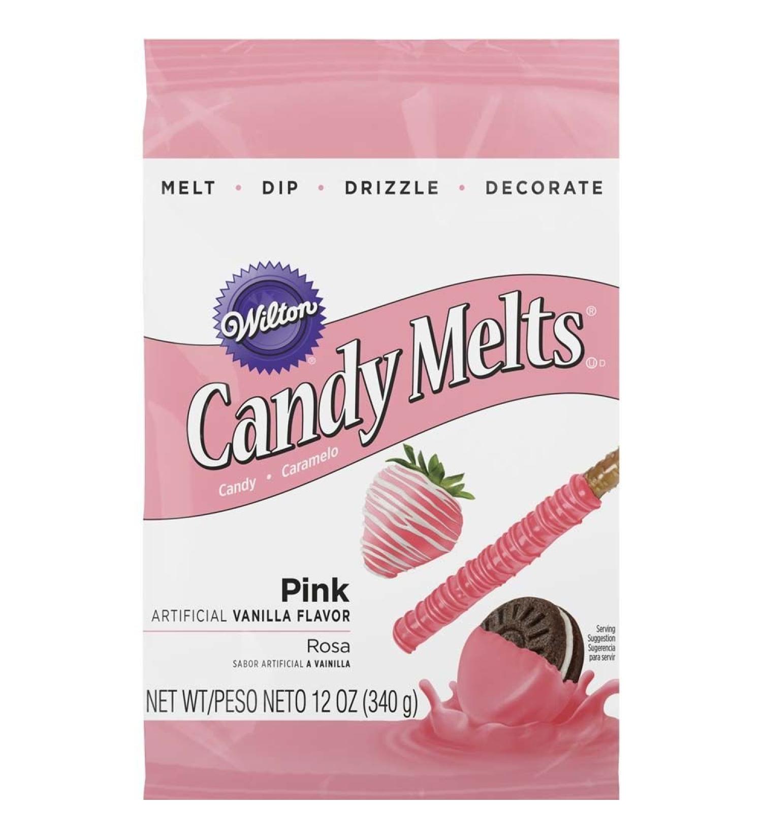 Wilton Pink Candy Melts Candy 12 oz. - Perfect for Baking and Decorating - Buy Online on GoSupps.com