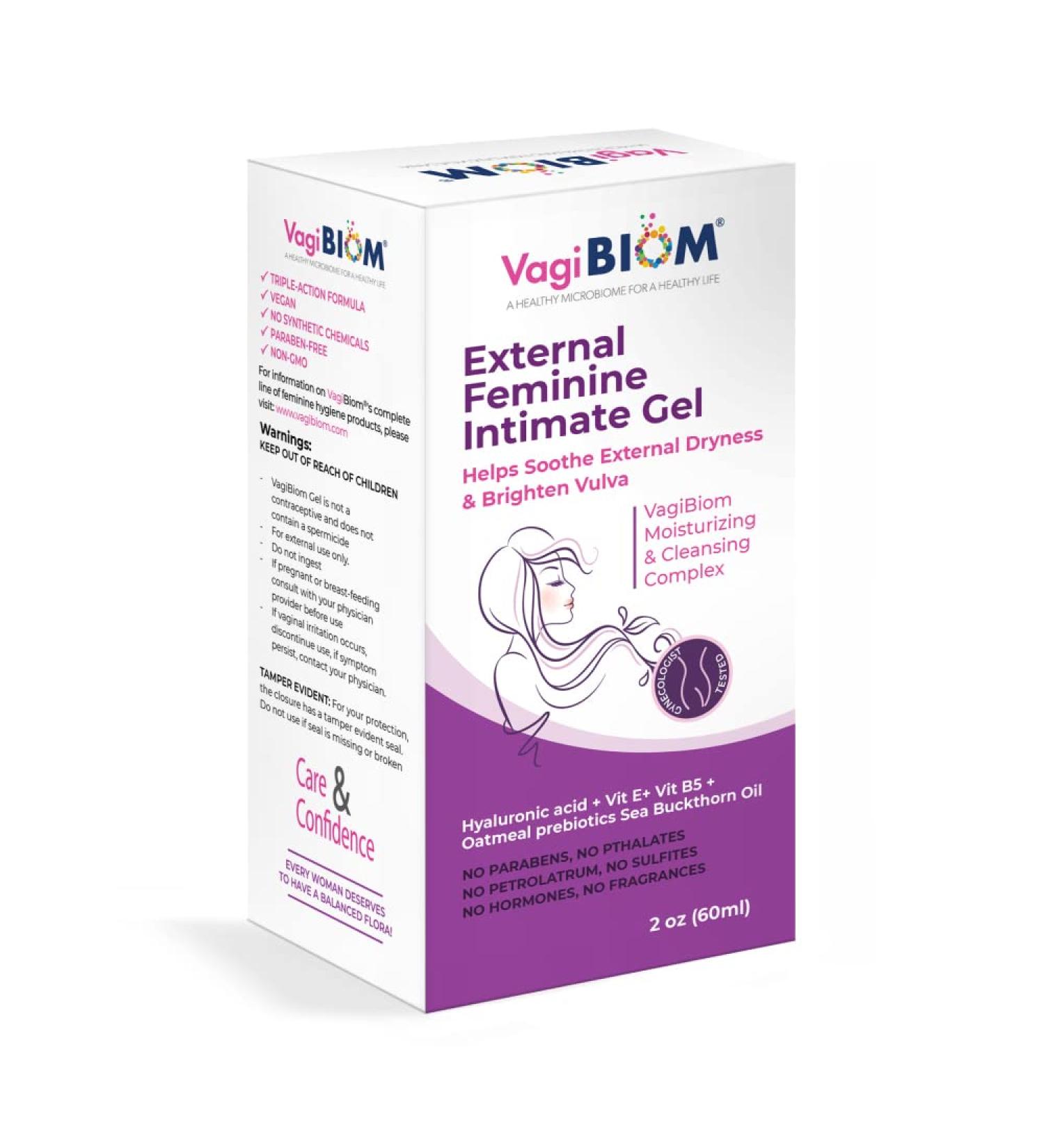 Biom Probiotics VagiBiom Vaginal Gel - Hyaluronic Acid & Glutathione for Moisture & pH Balance | Vegan & Paraben-Free - Buy Online on GoSupps.com