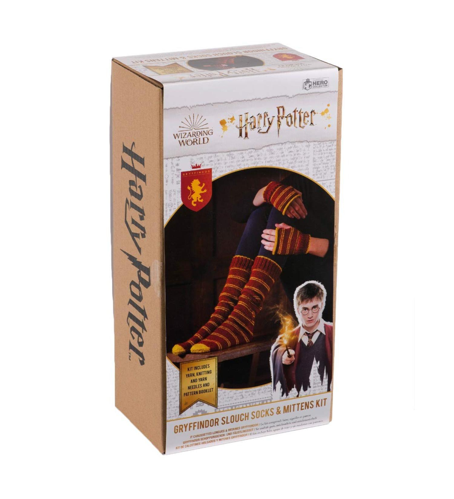 Harry Potter Gryffindor Slouch Socks & Mittens Knitting Kit | Eaglemoss Hero Collector Hogwarts | Wizarding World Replica - Buy Online on GoSupps.com
