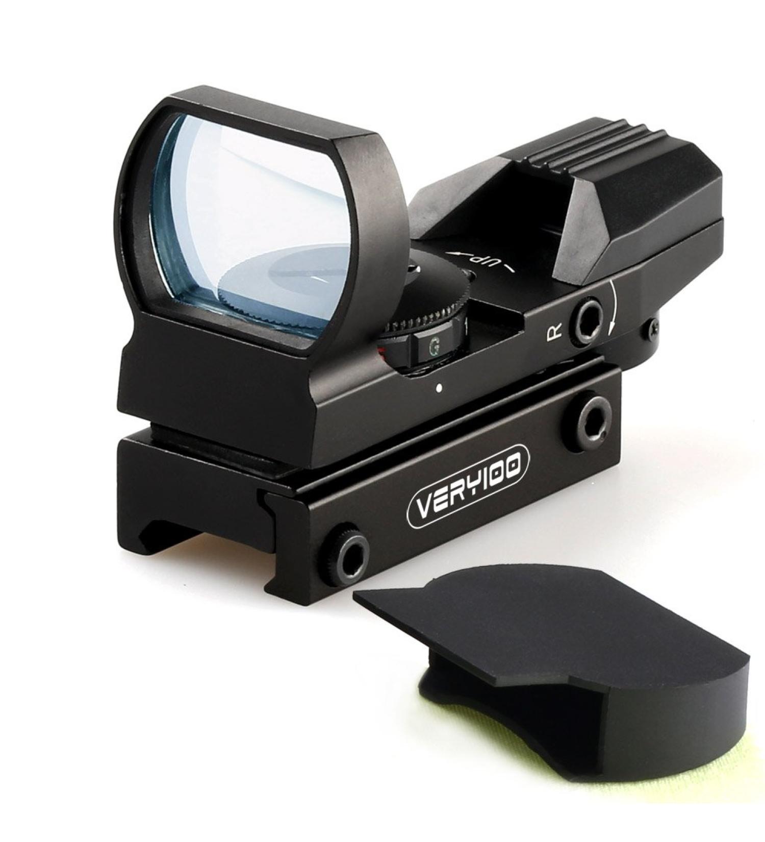 VERY100 Holographic Air Gun Sight 4 Reticles Red/Green Compatible with 21mm Rail - Buy Online on GoSupps.com