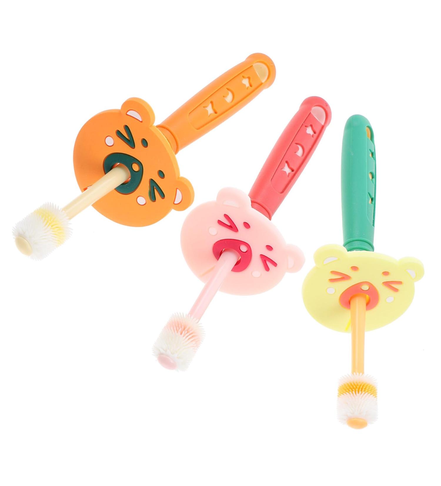 Plafope Silicone Baby Toothbrush - Soft Oral Care for Infants | Teeth Cleaning Brush for Babies | International Shipping - Buy Online on GoSupps.com