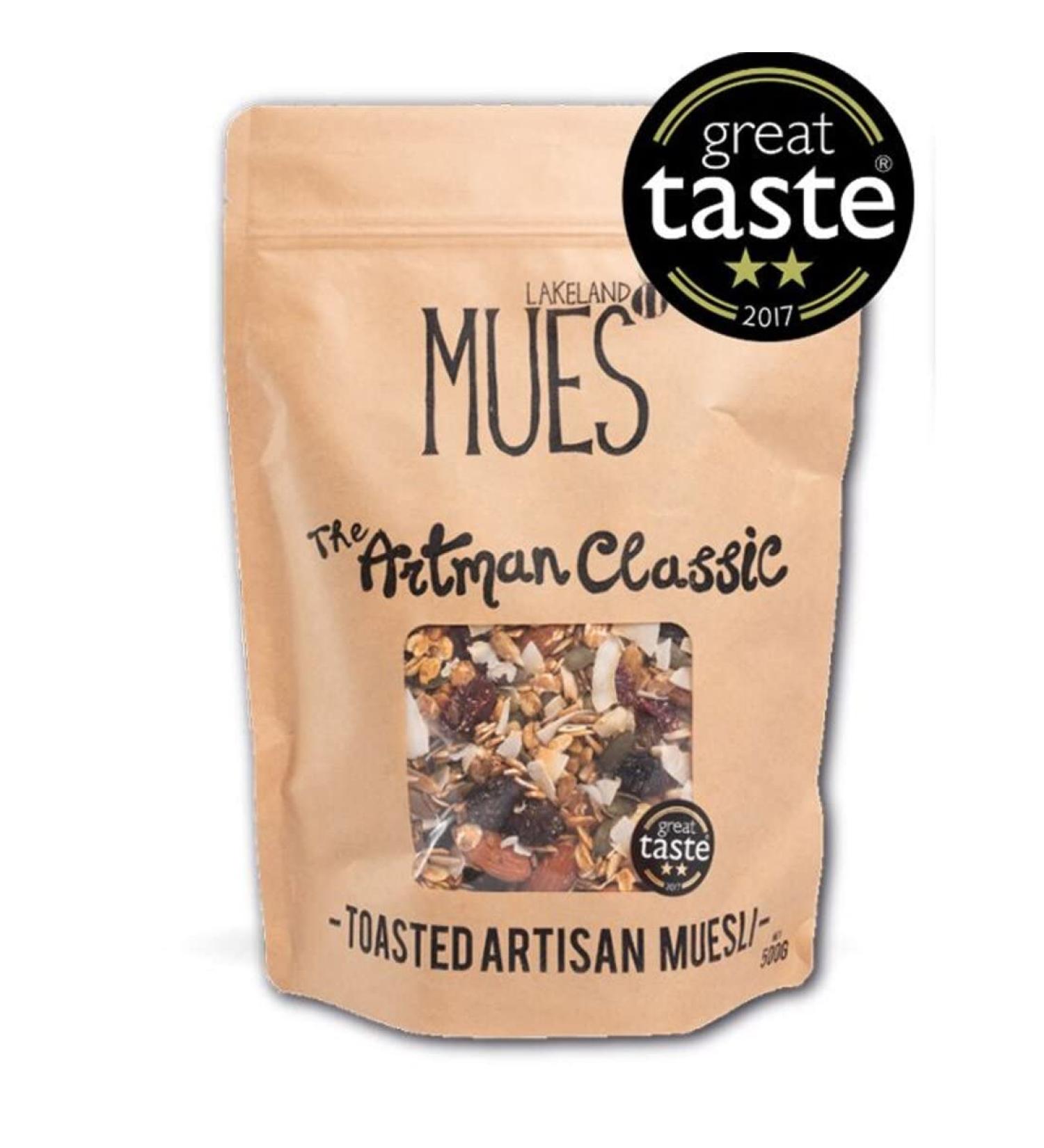 Lakeland Mues The Artman Classic Toasted Artisan Muesli 500g - Buy Online on GoSupps.com