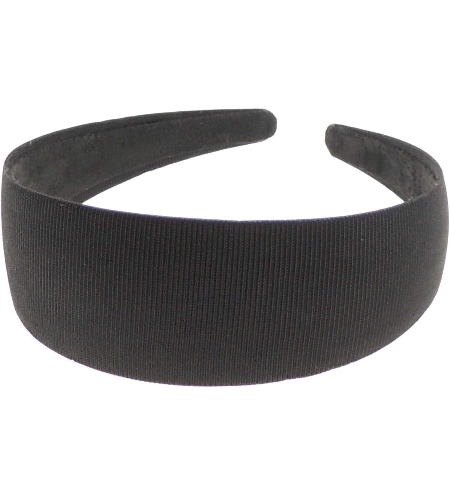 Black Ribbed Strong Fabric Boho Vintage Headband Alice Band Women Hair Accessory Hairband Christmas Birthday Wedding Guest Bridesmaid Prom Dance Holiday Pageant Prom |4 Sizes (4)