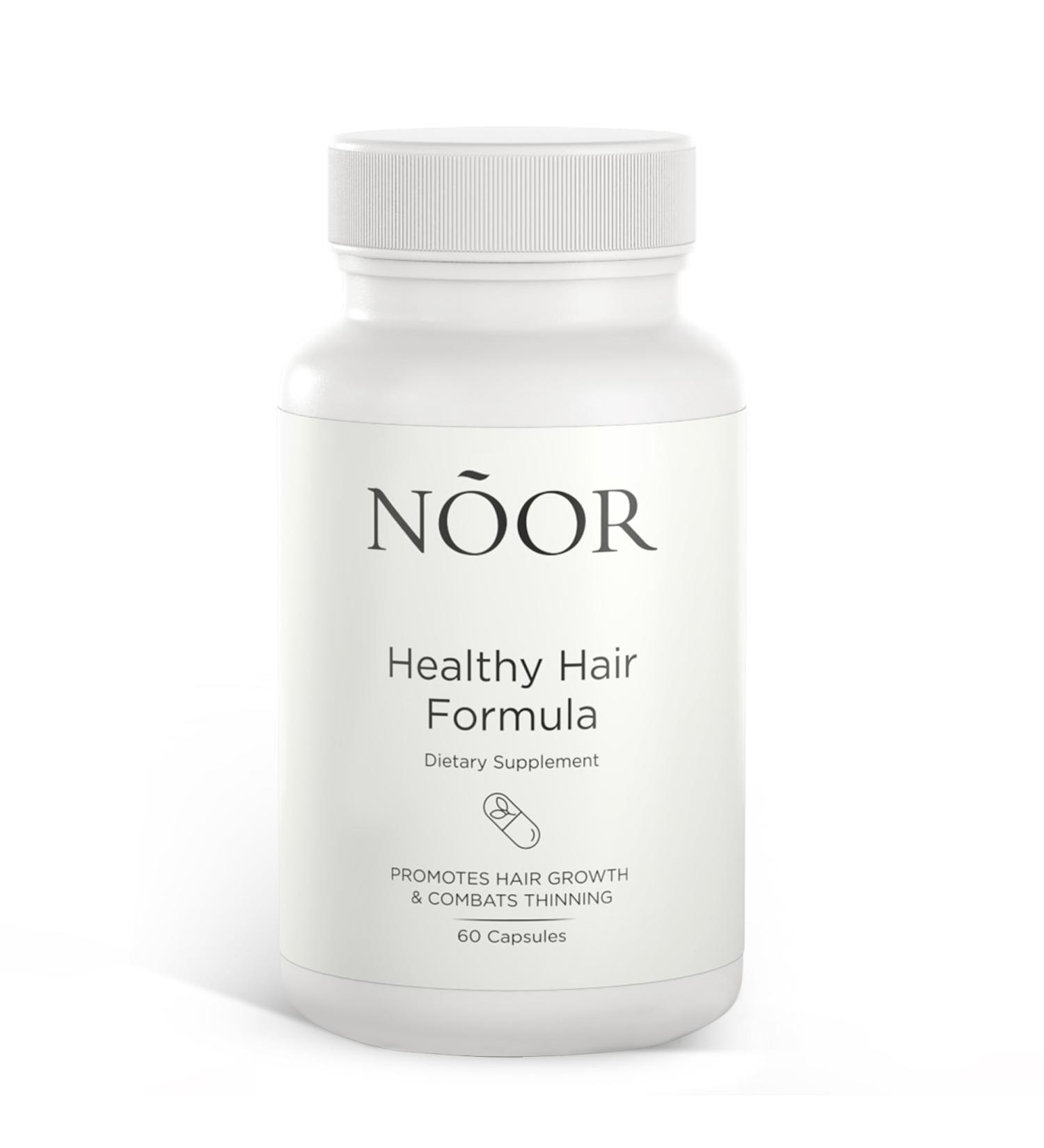 NOOR HAIR Growth Supplement | Healthy Hair Formula for Thick Fast Regrowth | Non-GMO Gluten-Free Vitamins for Women's Hair Loss - 30 Day Supply - Buy Online on GoSupps.com