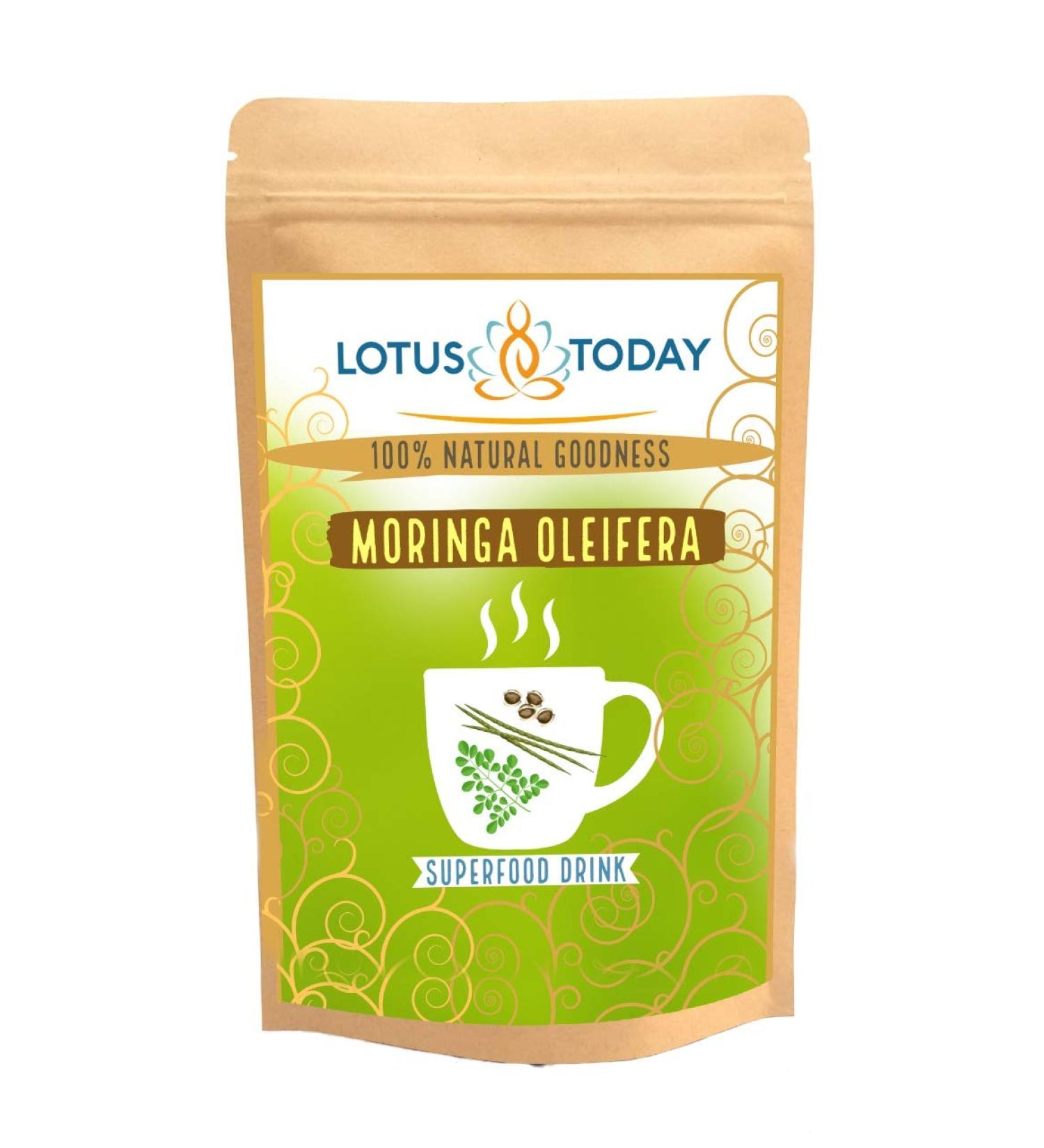 Lotus Today Herbal Tea Moringa Tea Pure Moringa Leaves Drumstick Leaf 21 Tea Bags Caffeine Free - Energy Boost - Buy Online on GoSupps.com
