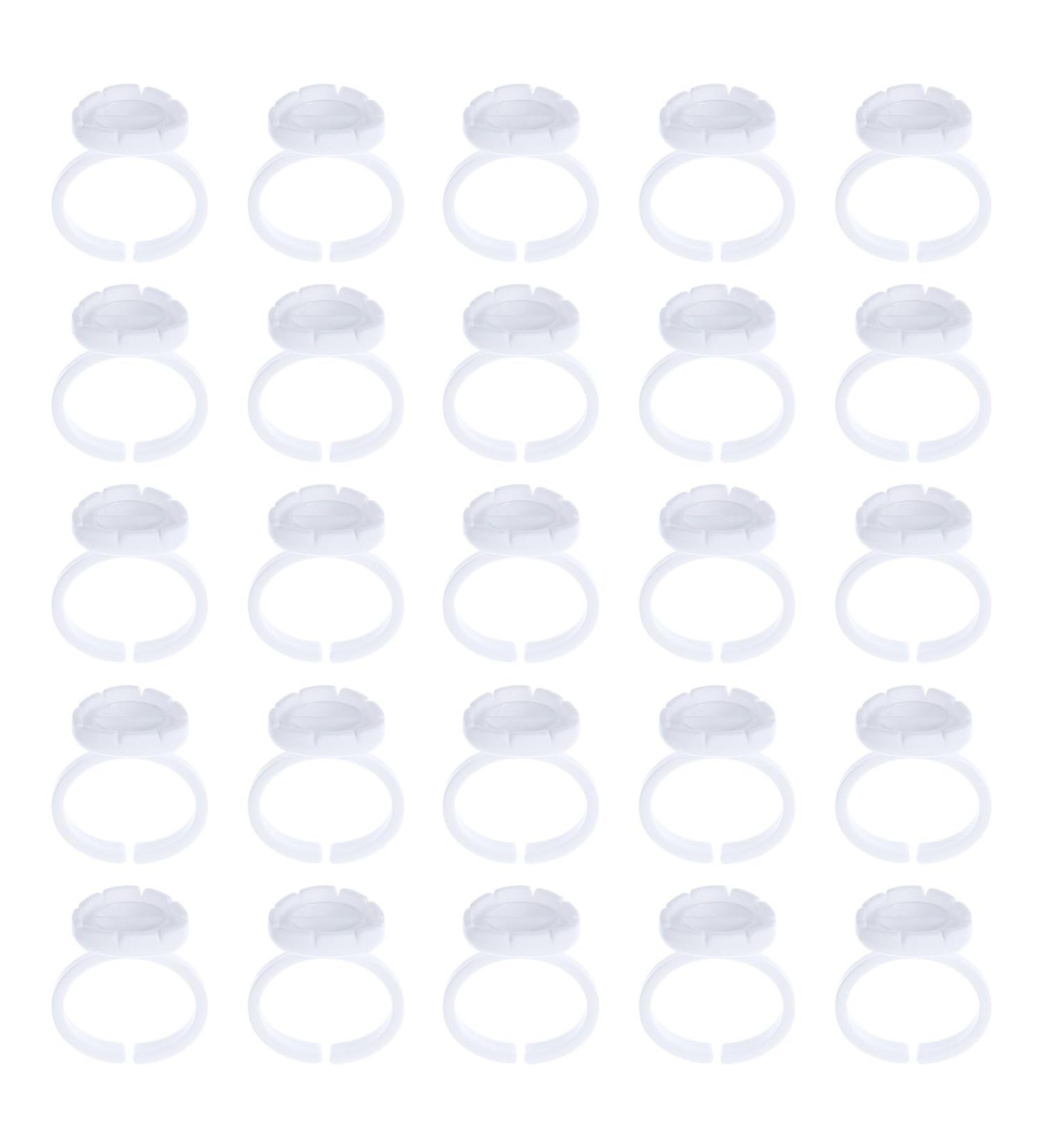SAFIGLE Lot de 100 Coupes Anneaux de Cils Blancs pour Extensions Accessoires pour Maquillage et Greffe Outils pour Techniciennes en Salon et Studio - Buy Online on GoSupps.com