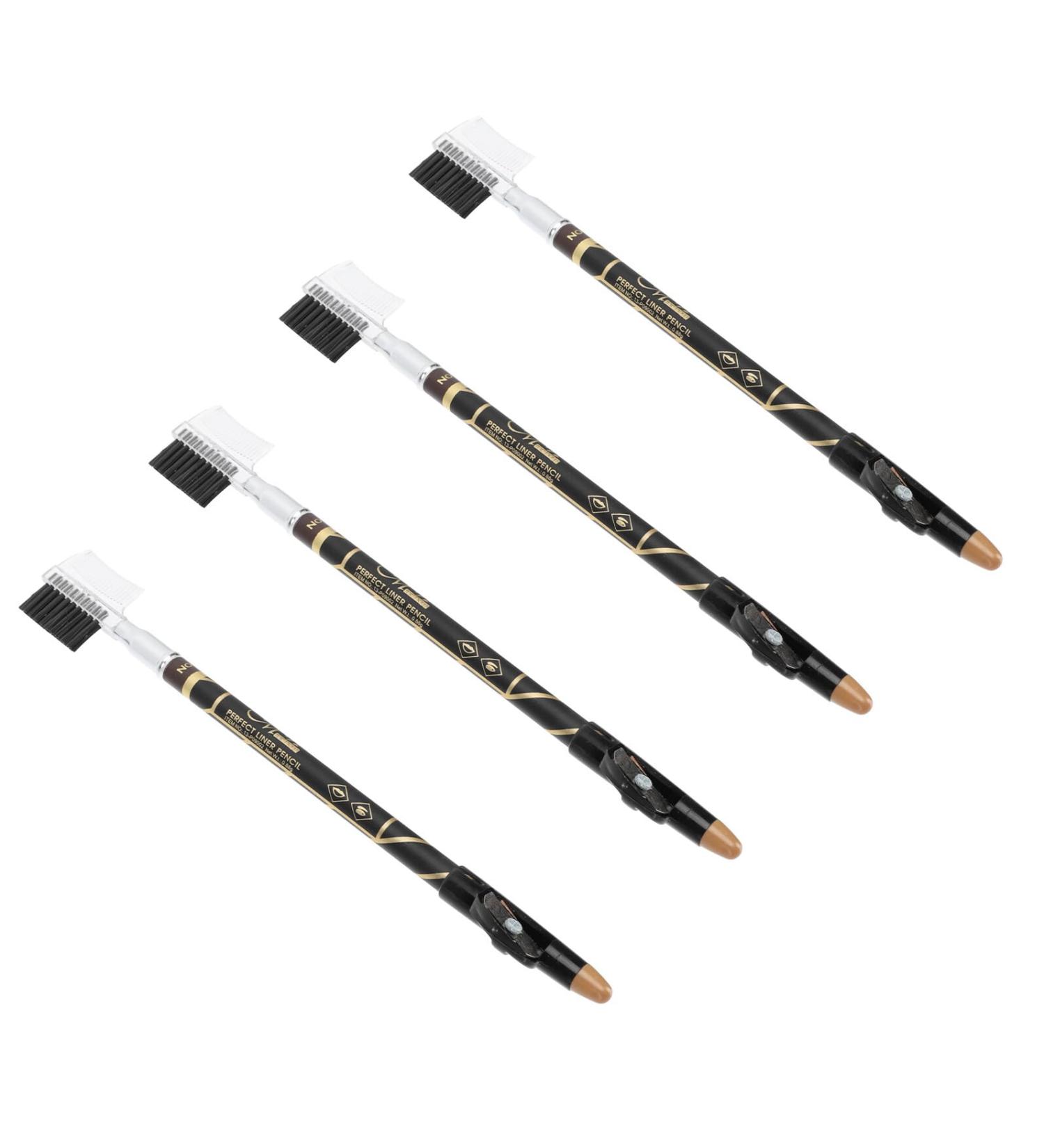 PRETYZOOM 4 pi ces Crayons Sourcils tanches avec Brosse Double Fonction Crayon Outils de Maquillage Pr cis pour Femmes Format Voyage Pratique Couleurs Assorties - Buy Online on GoSupps.com