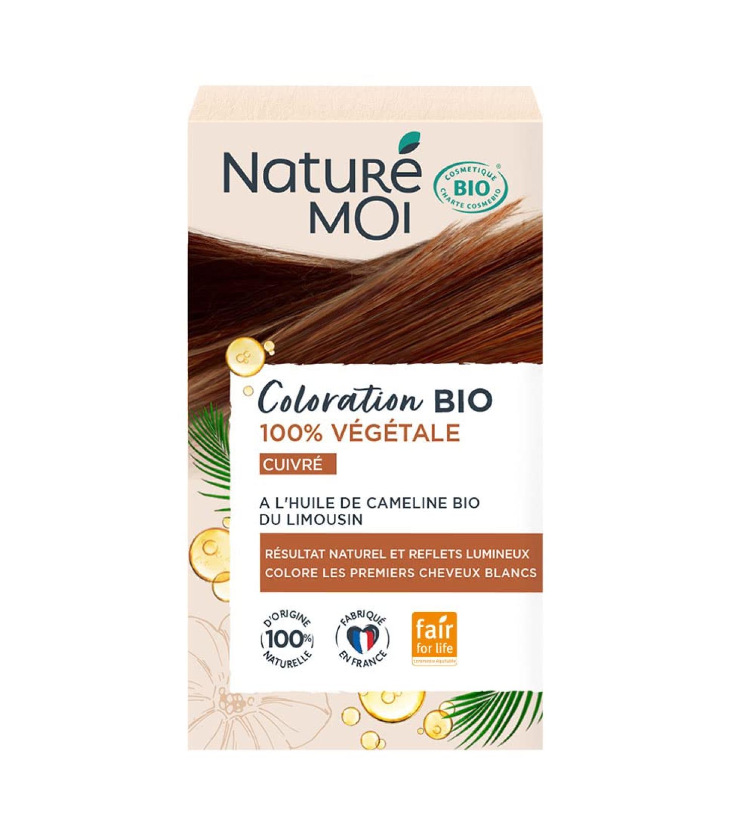  Natur moi Natur Moi - Vegetable colour - Organic hair colour - Copper hair colour - With organic cameline oil from Limousin - 100% vegetable - 100% natural origin - Made in France - Buy Online on GoSupps.com